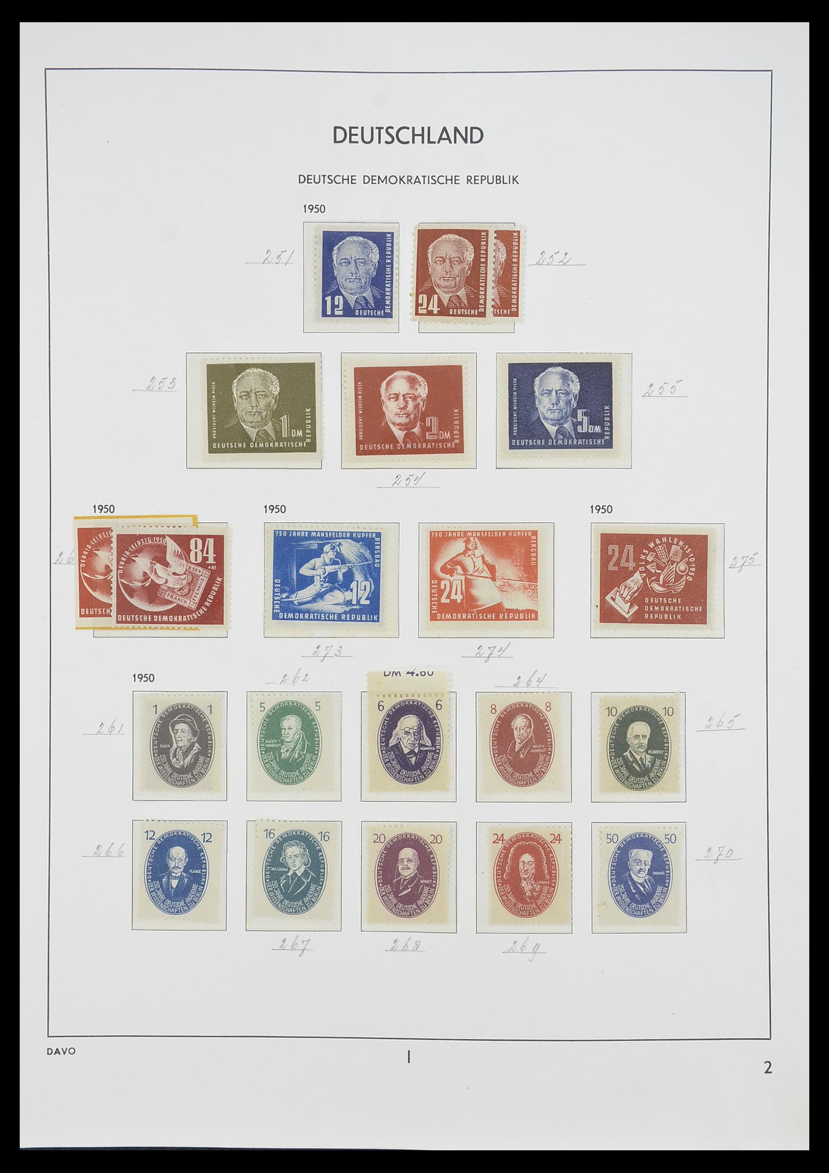 33526 004 - Stamp collection 33526 DDR 1949-1980.