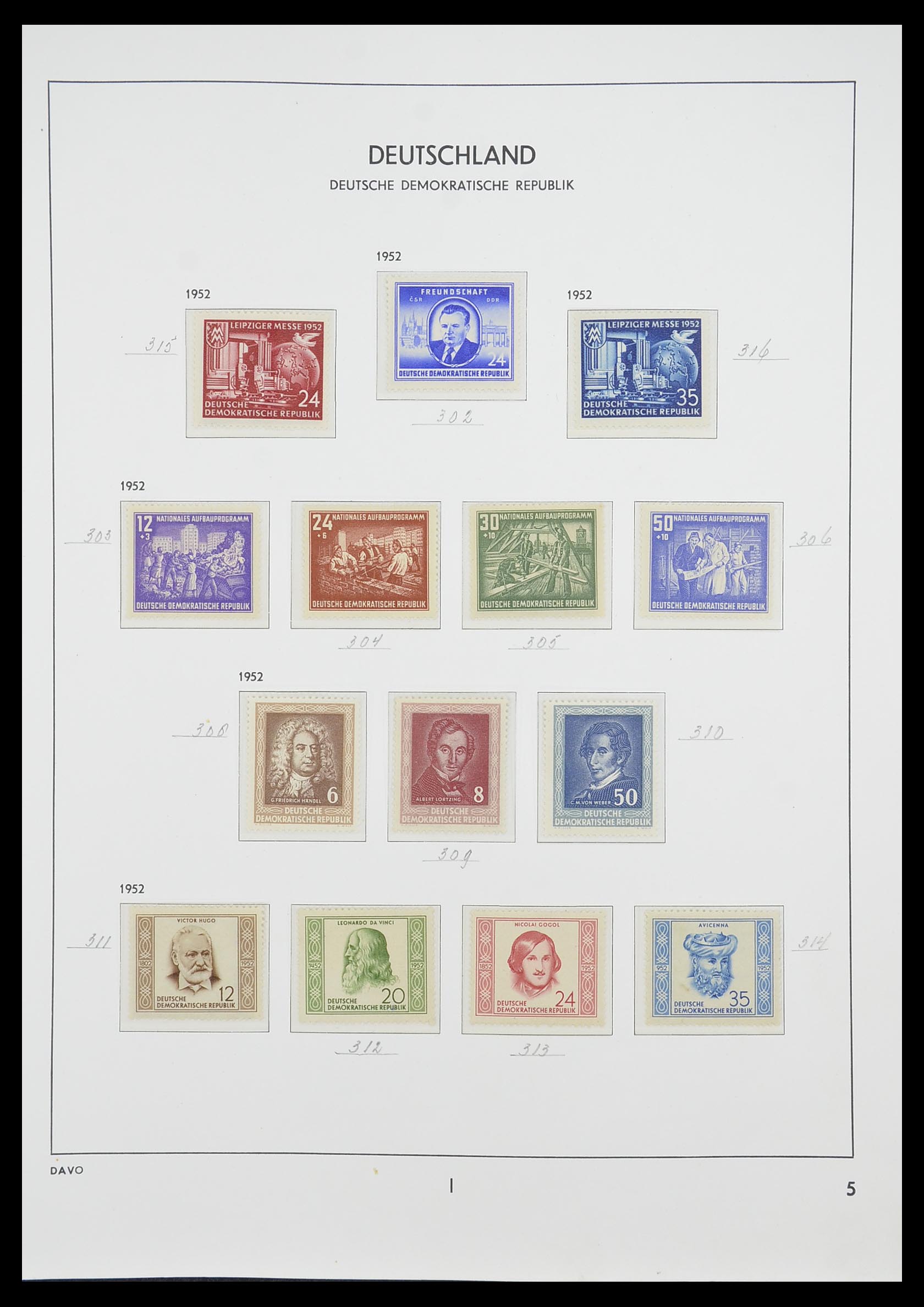 33526 010 - Stamp collection 33526 DDR 1949-1980.