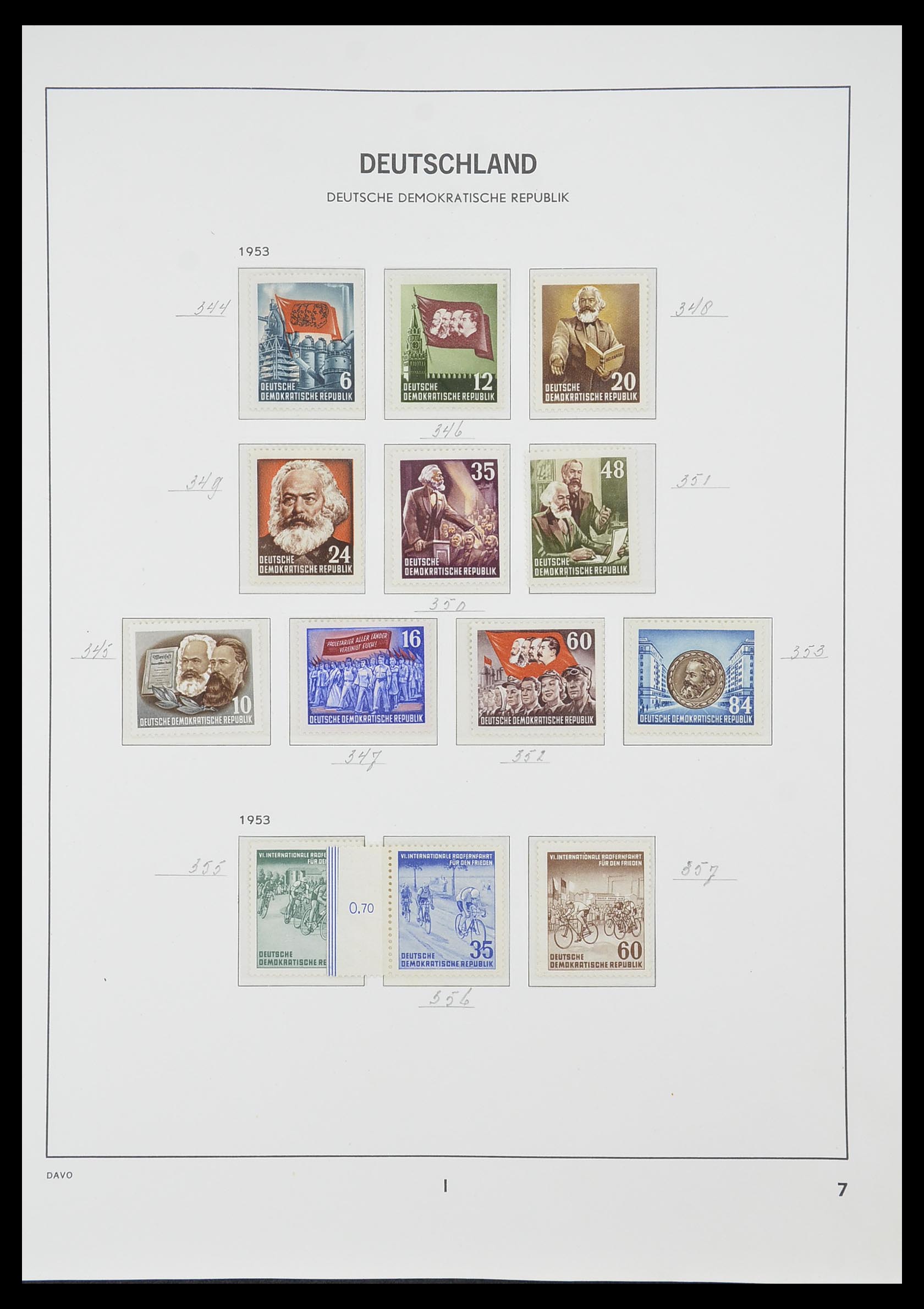 33526 014 - Stamp collection 33526 DDR 1949-1980.