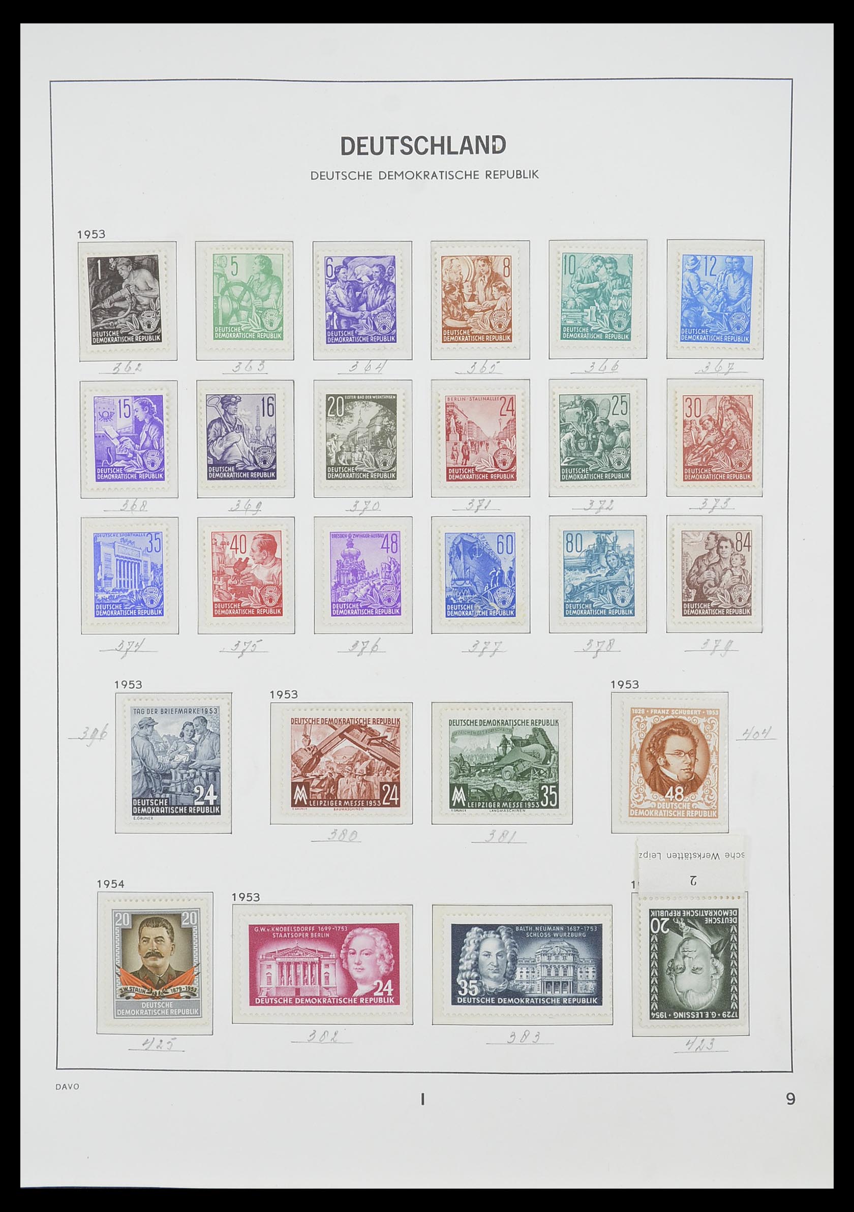 33526 019 - Stamp collection 33526 DDR 1949-1980.