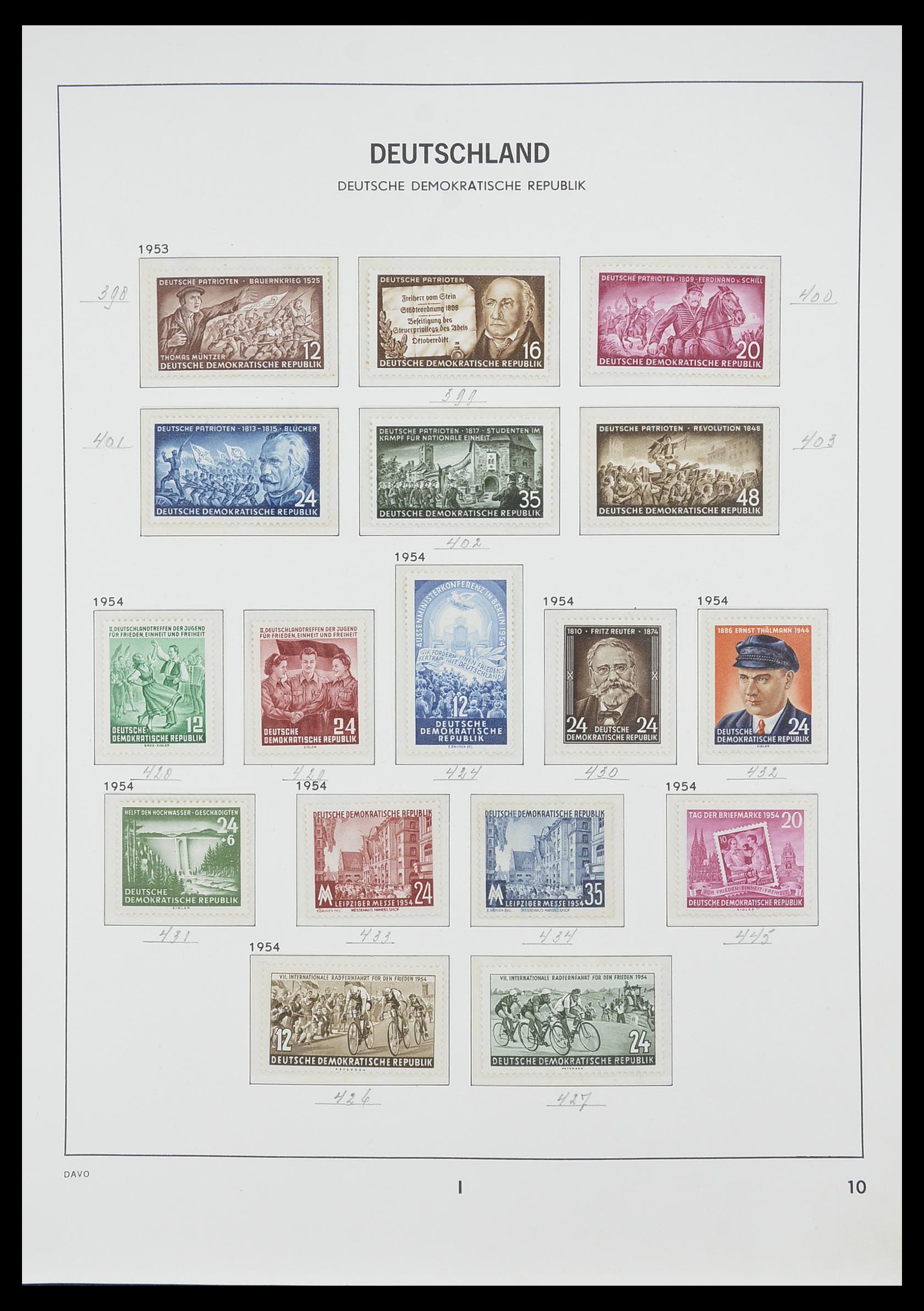 33526 021 - Stamp collection 33526 DDR 1949-1980.
