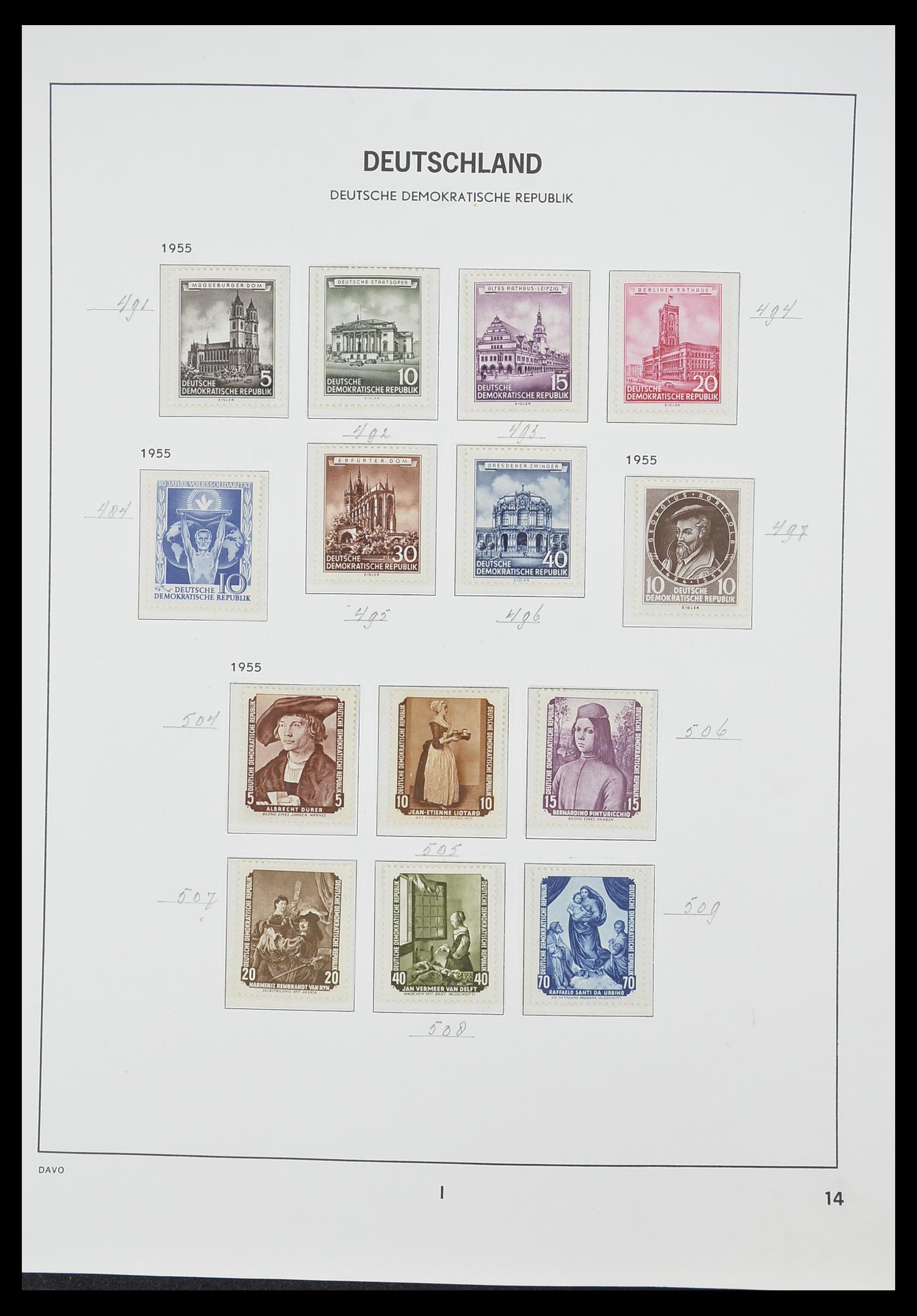 33526 030 - Stamp collection 33526 DDR 1949-1980.