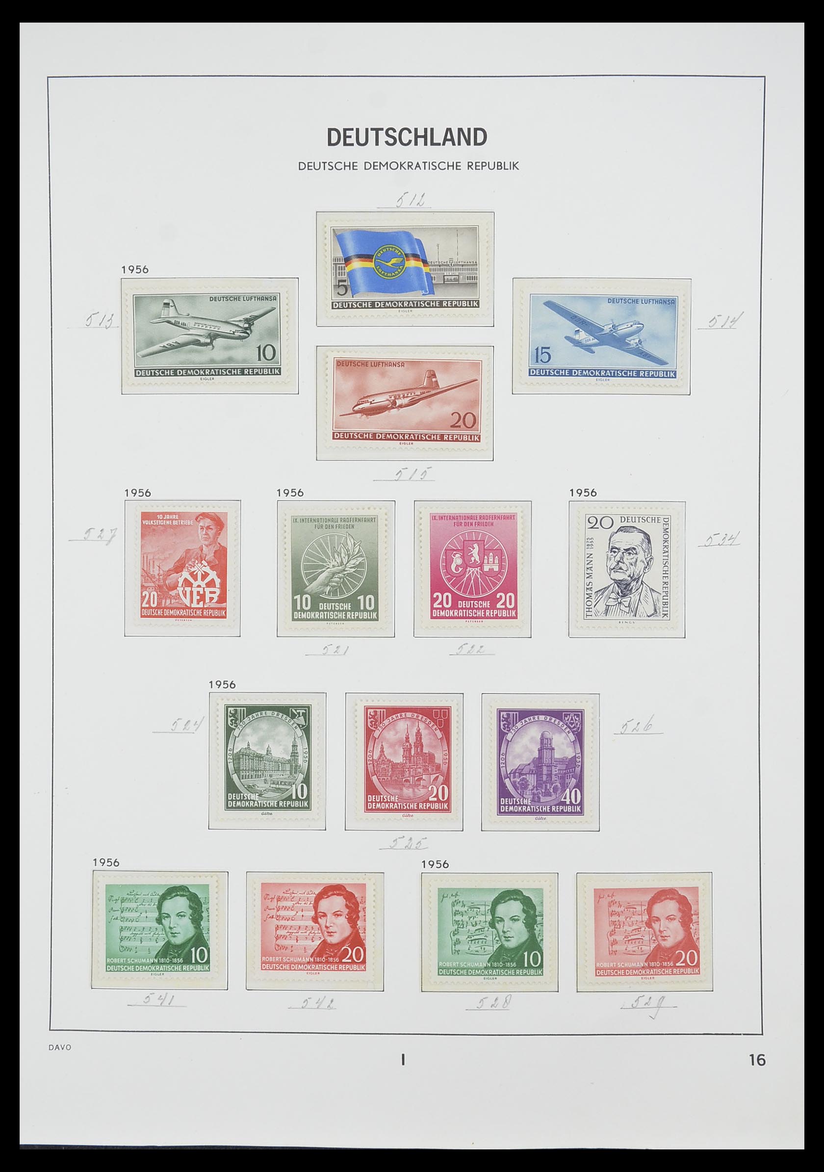 33526 034 - Stamp collection 33526 DDR 1949-1980.