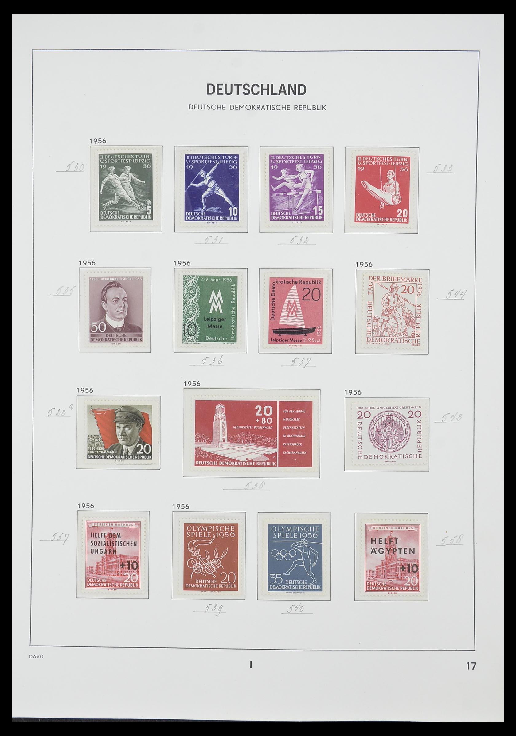 33526 036 - Stamp collection 33526 DDR 1949-1980.
