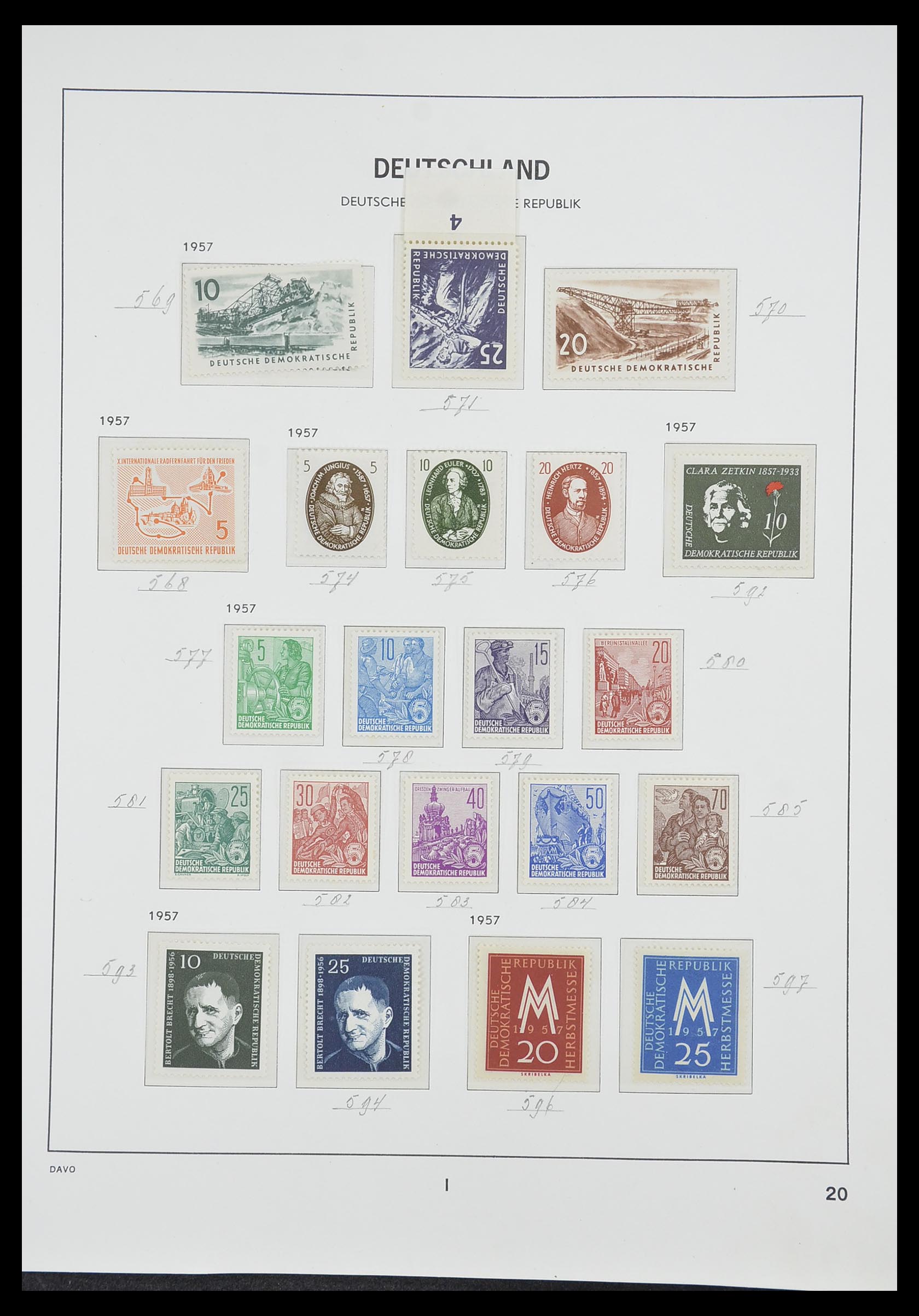 33526 042 - Stamp collection 33526 DDR 1949-1980.