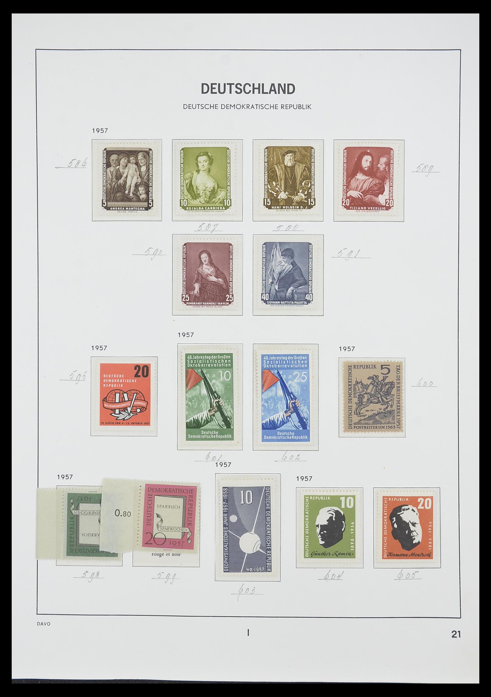 33526 045 - Postzegelverzameling 33526 DDR 1949-1980.