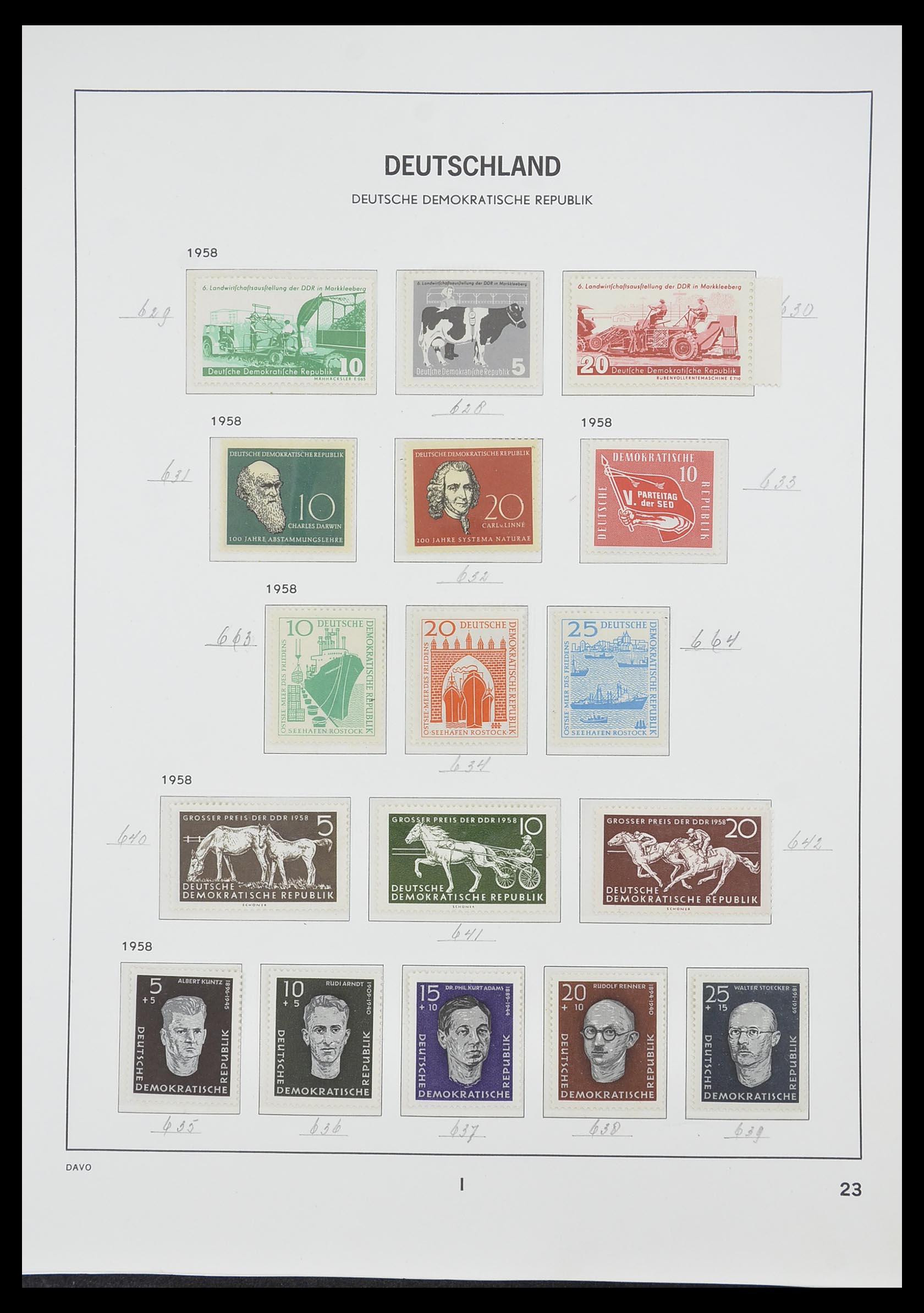 33526 049 - Stamp collection 33526 DDR 1949-1980.