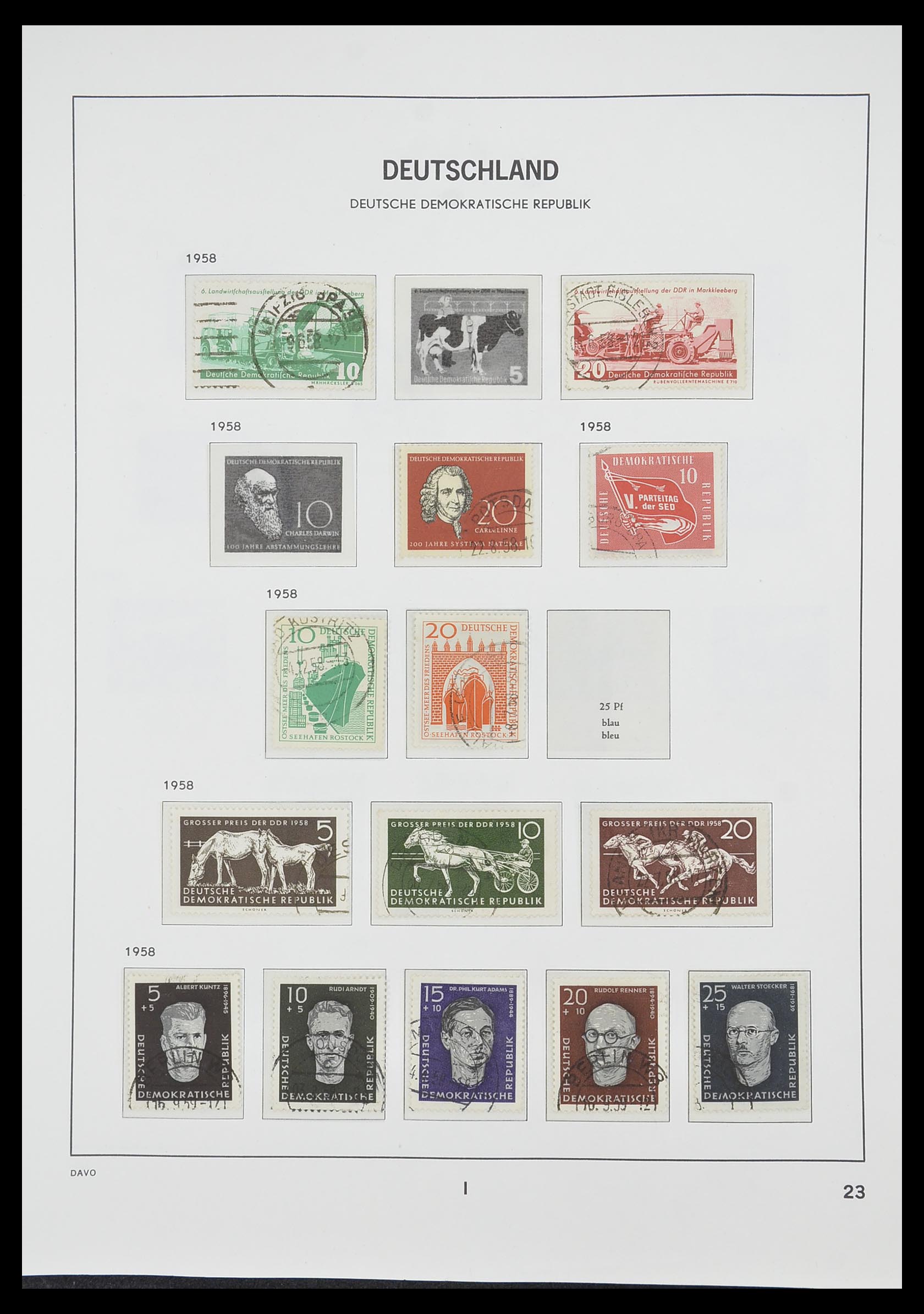 33526 050 - Stamp collection 33526 DDR 1949-1980.