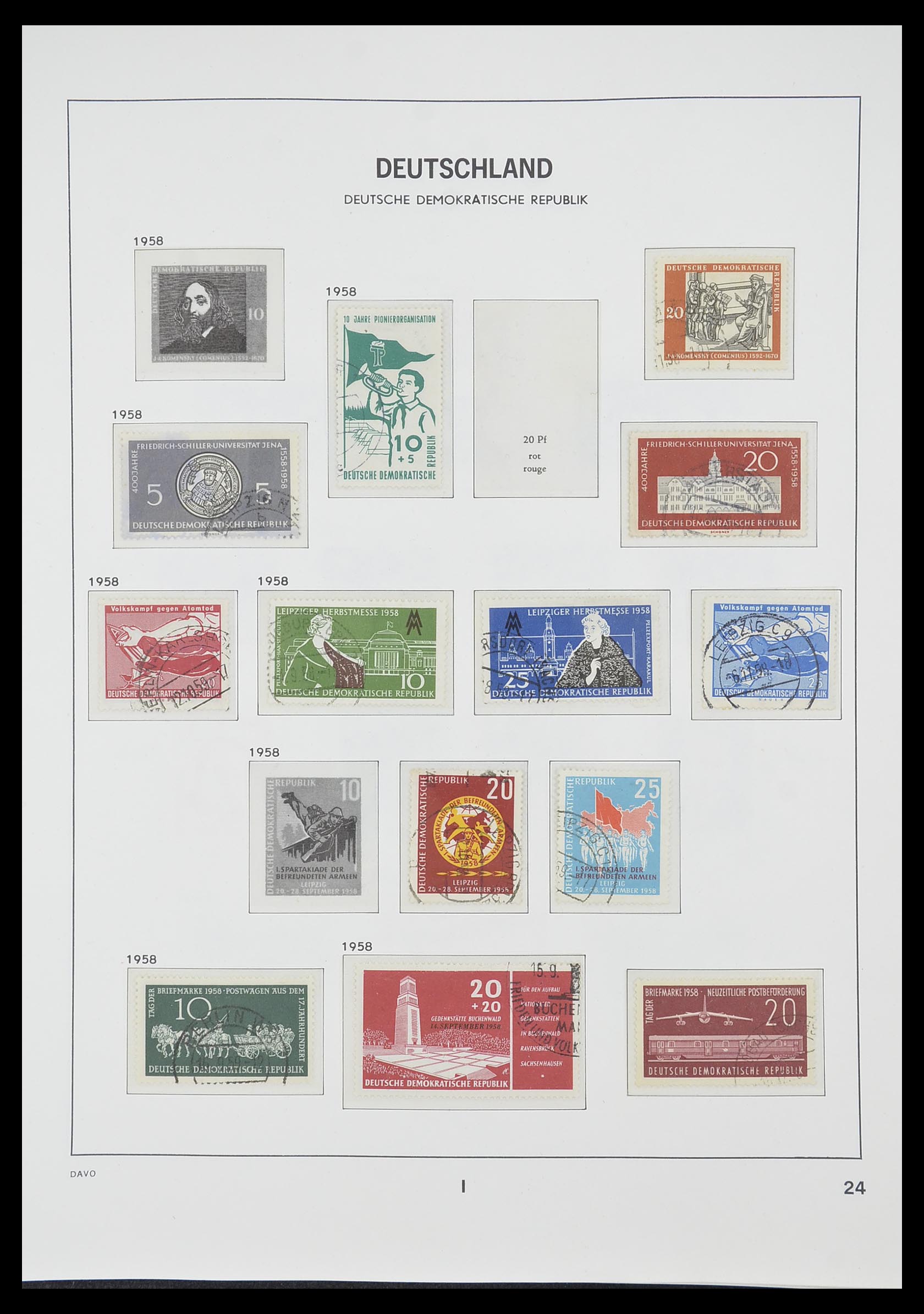 33526 052 - Stamp collection 33526 DDR 1949-1980.