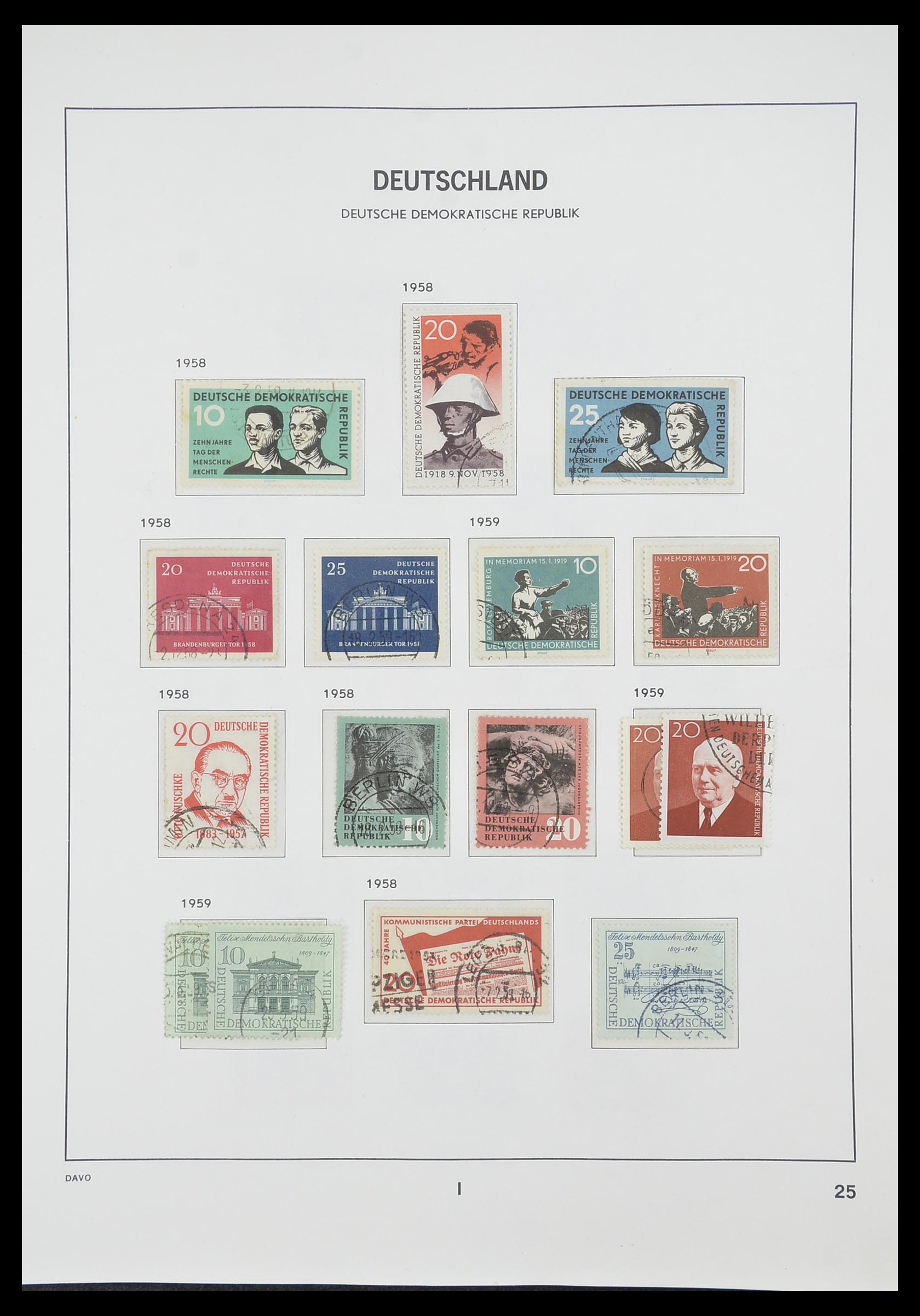 33526 054 - Stamp collection 33526 DDR 1949-1980.