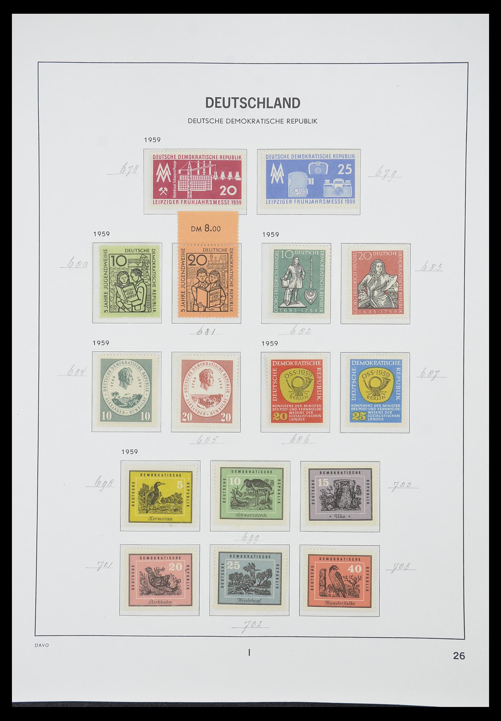 33526 055 - Stamp collection 33526 DDR 1949-1980.