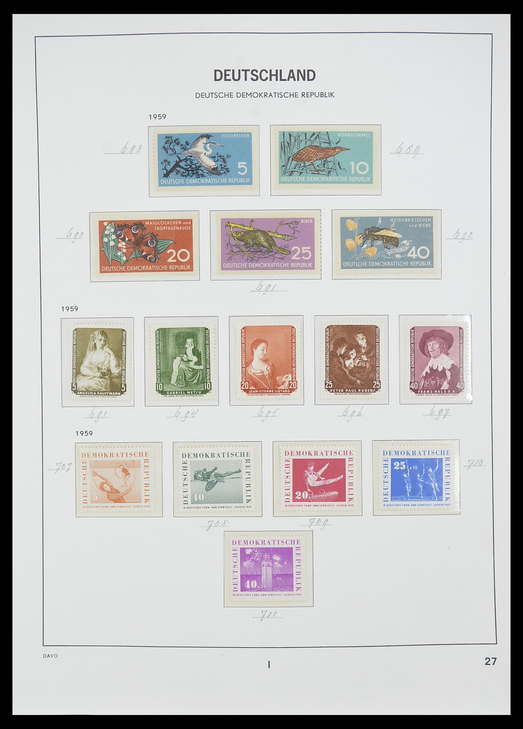 33526 057 - Stamp collection 33526 DDR 1949-1980.