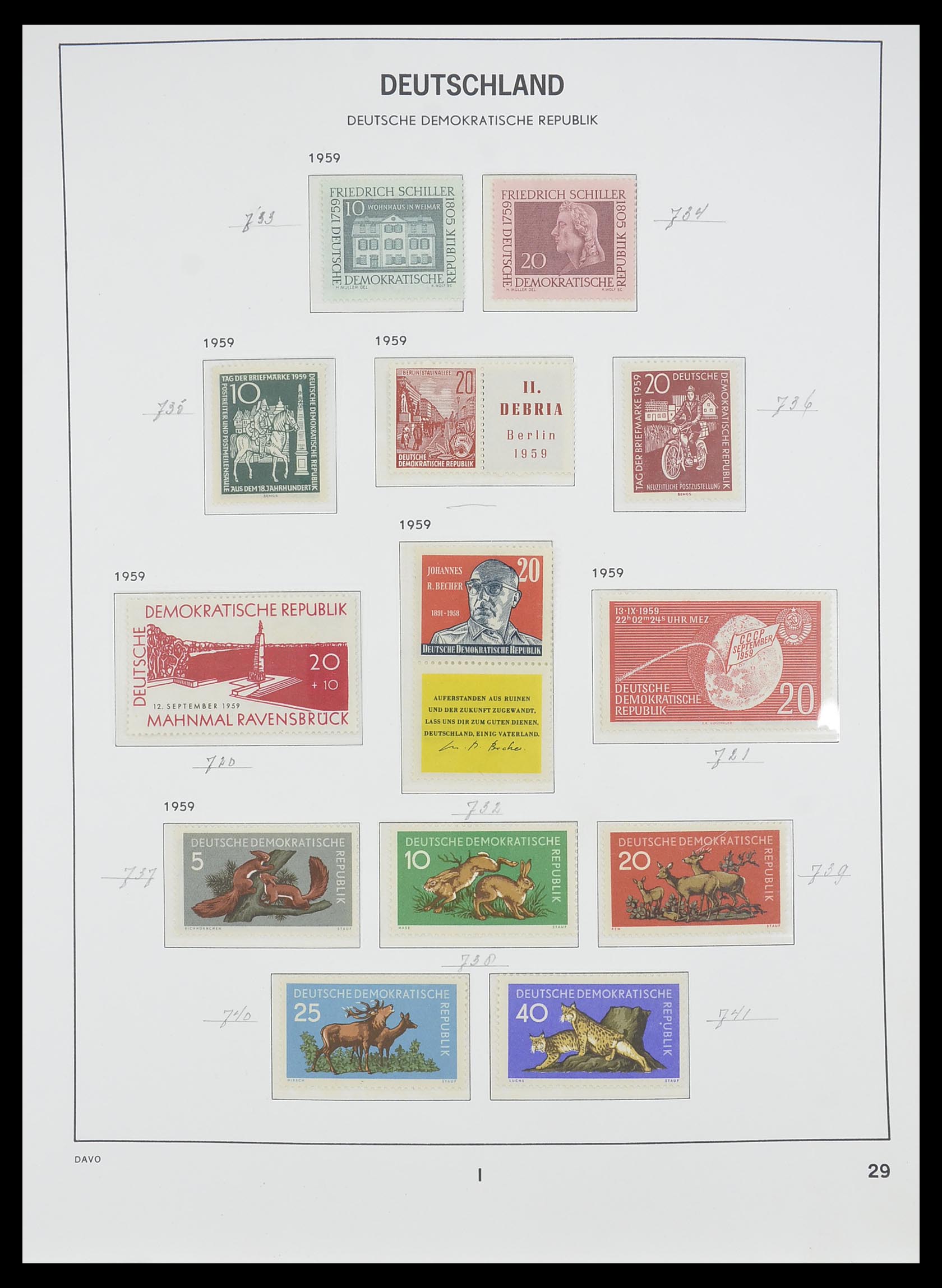 33526 061 - Stamp collection 33526 DDR 1949-1980.