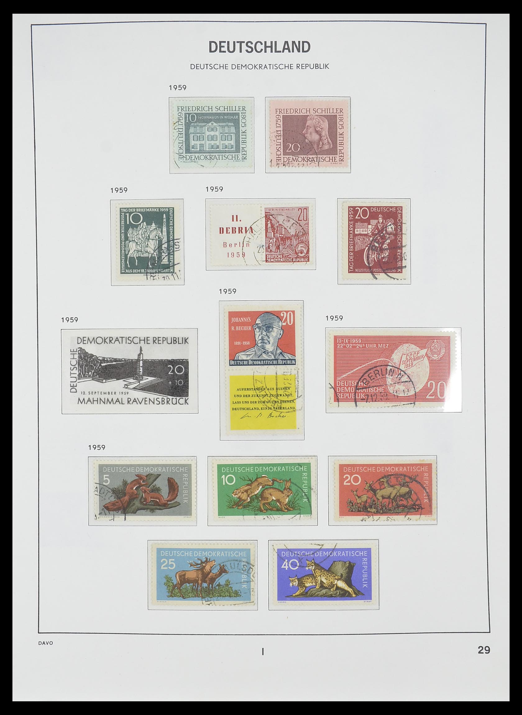 33526 062 - Stamp collection 33526 DDR 1949-1980.