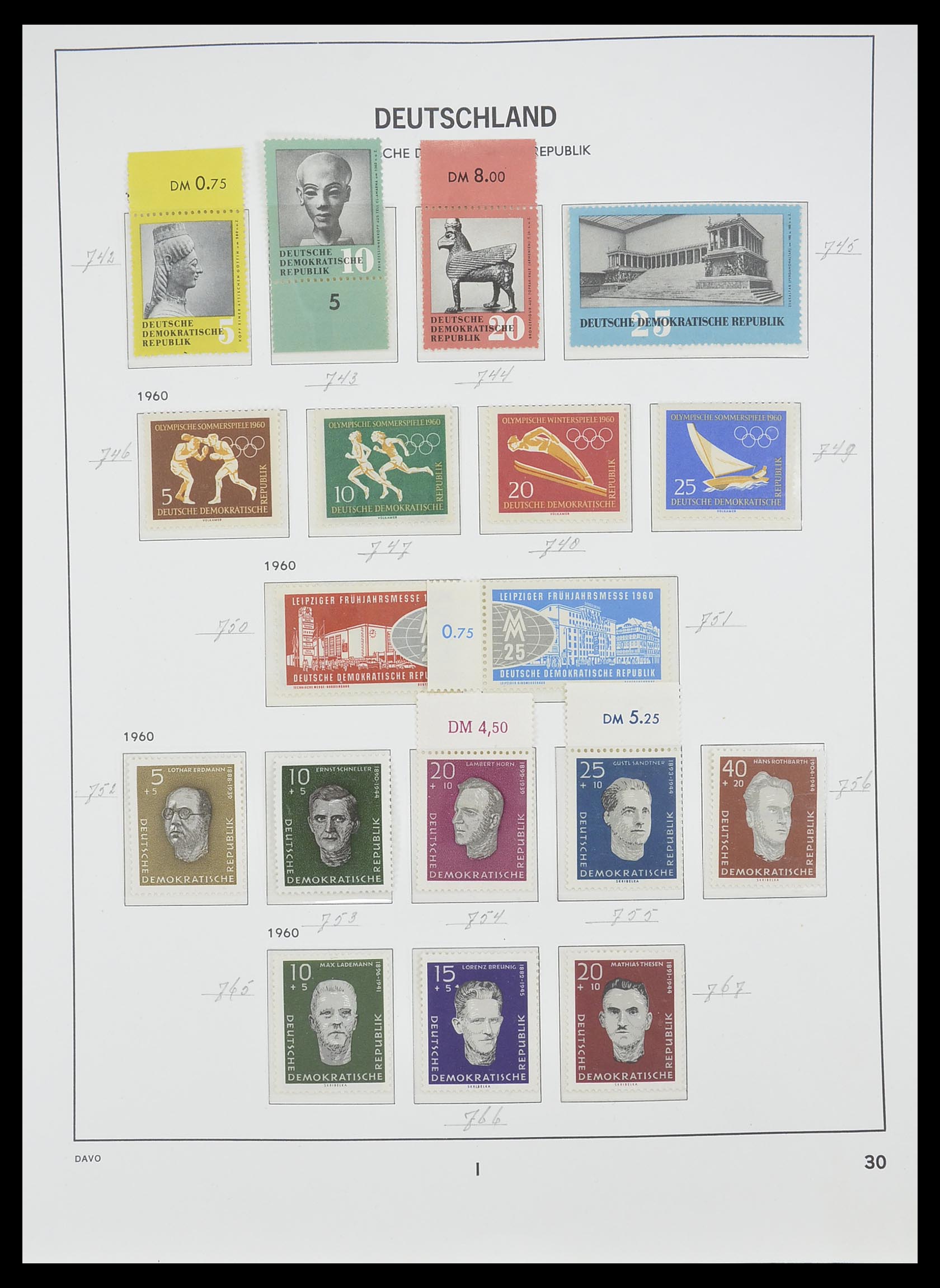 33526 064 - Stamp collection 33526 DDR 1949-1980.