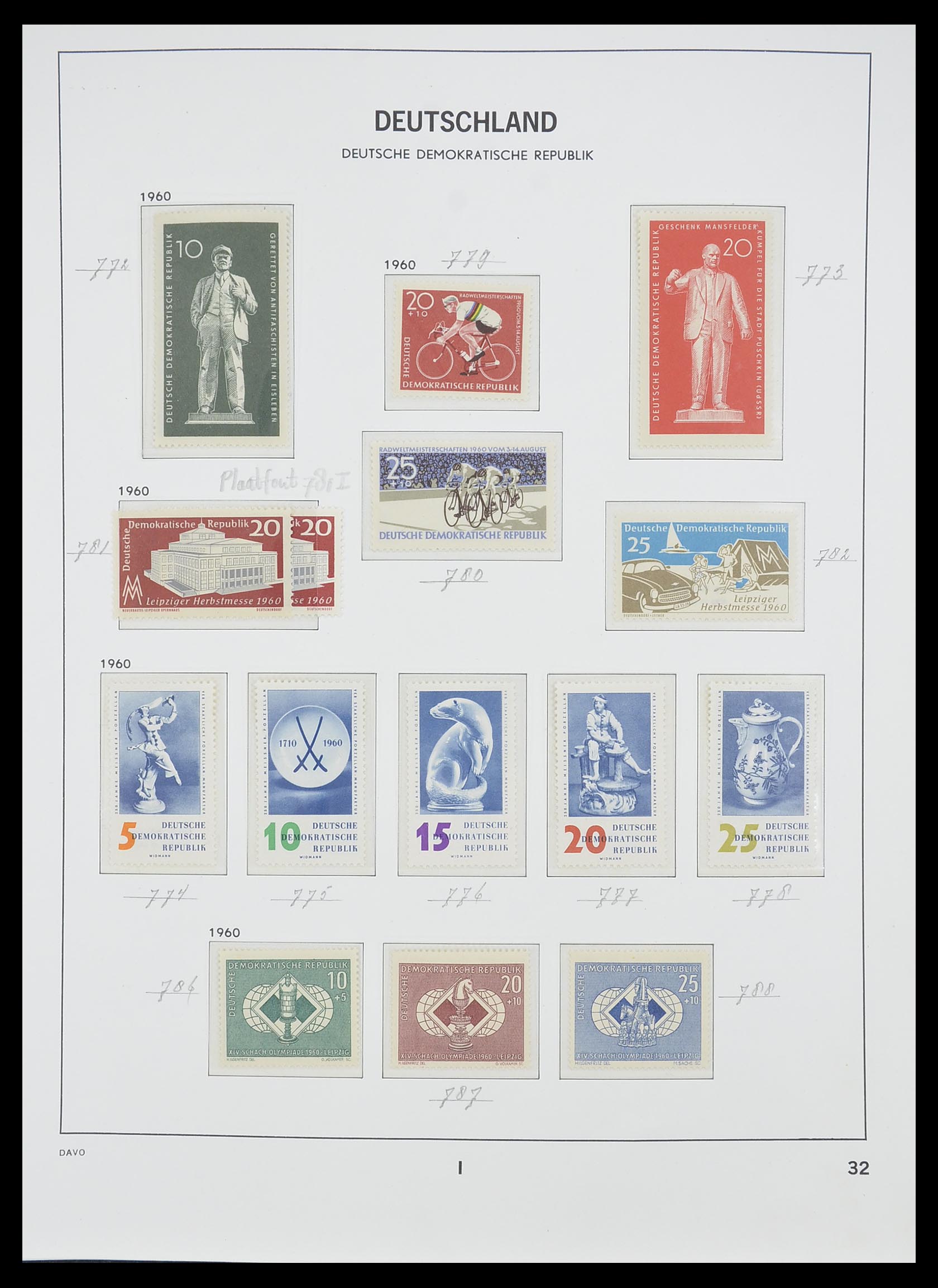 33526 069 - Stamp collection 33526 DDR 1949-1980.