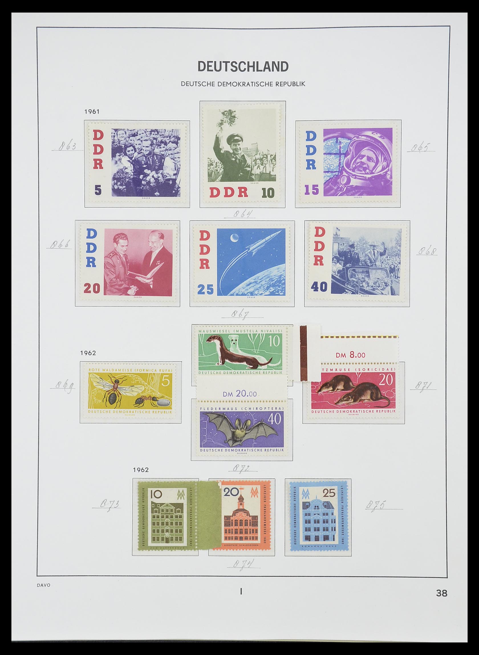 33526 084 - Stamp collection 33526 DDR 1949-1980.