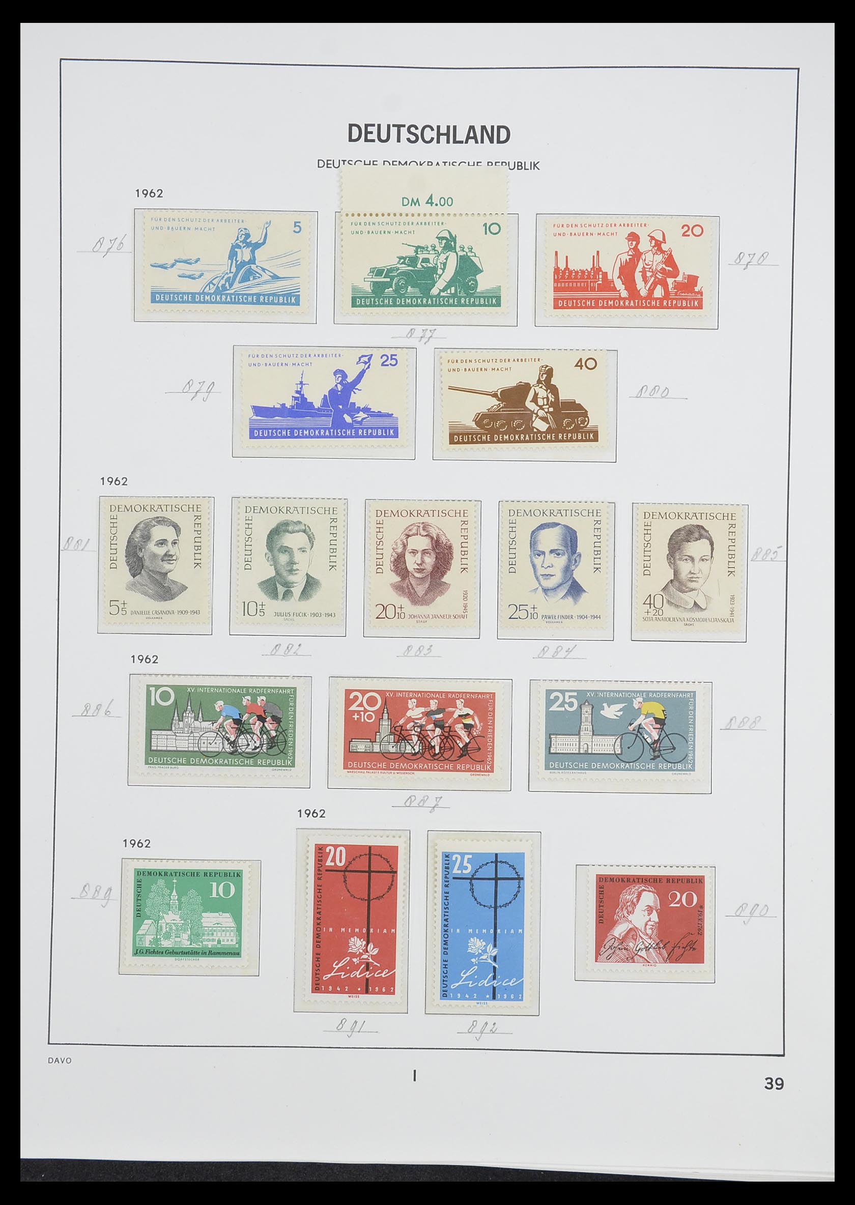 33526 086 - Stamp collection 33526 DDR 1949-1980.