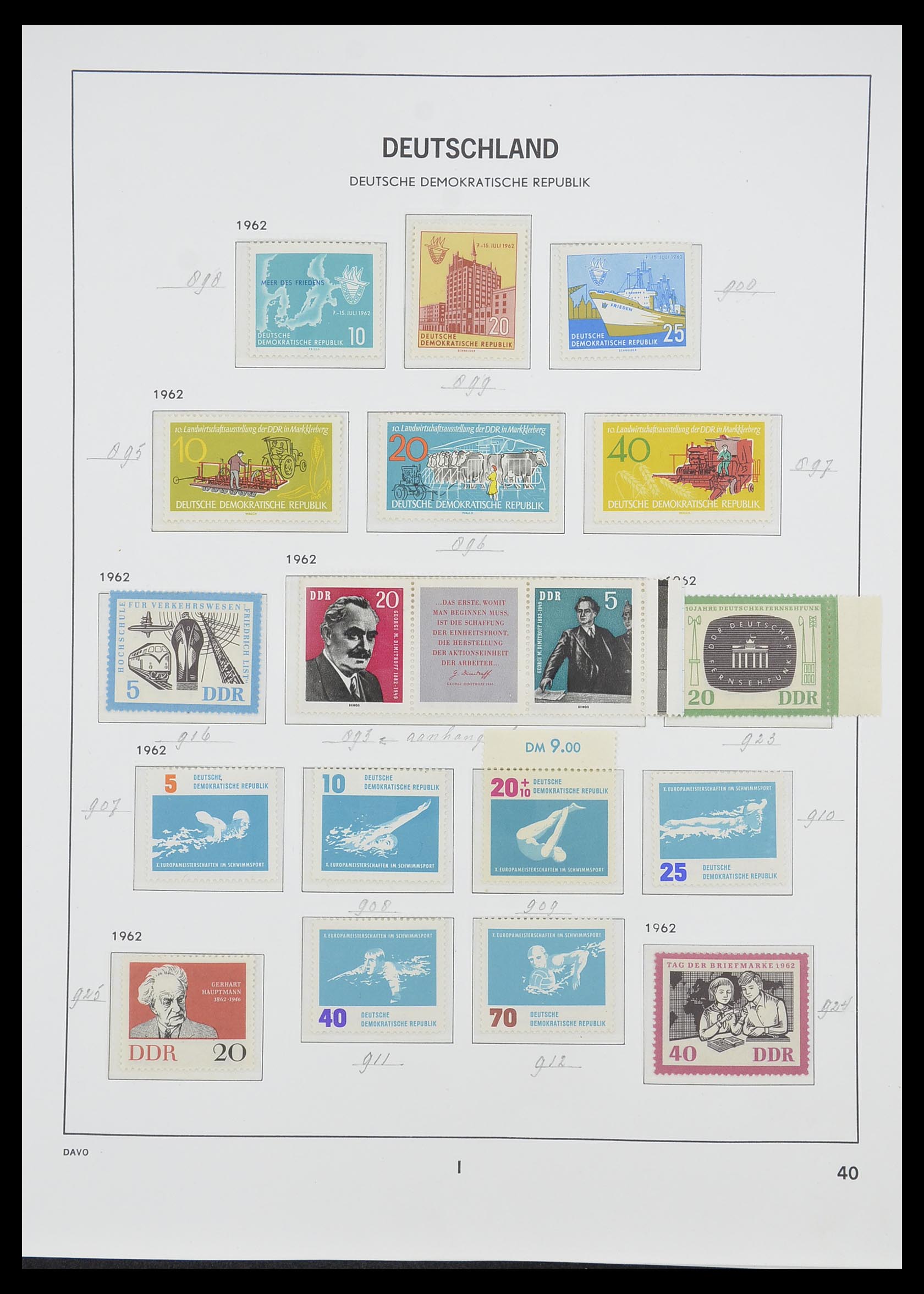 33526 088 - Stamp collection 33526 DDR 1949-1980.
