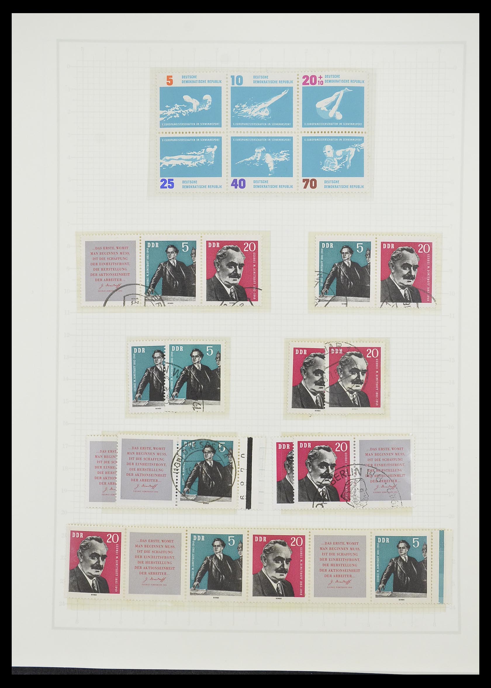 33526 090 - Stamp collection 33526 DDR 1949-1980.