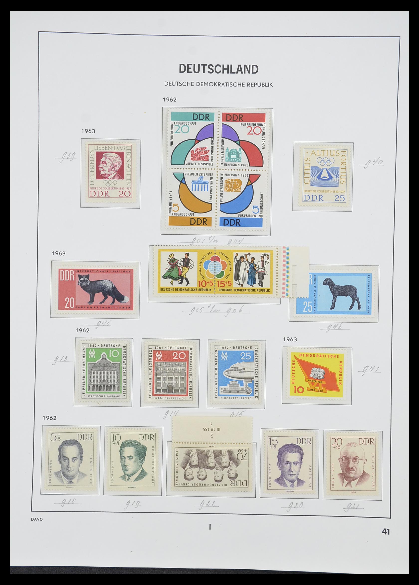 33526 091 - Stamp collection 33526 DDR 1949-1980.