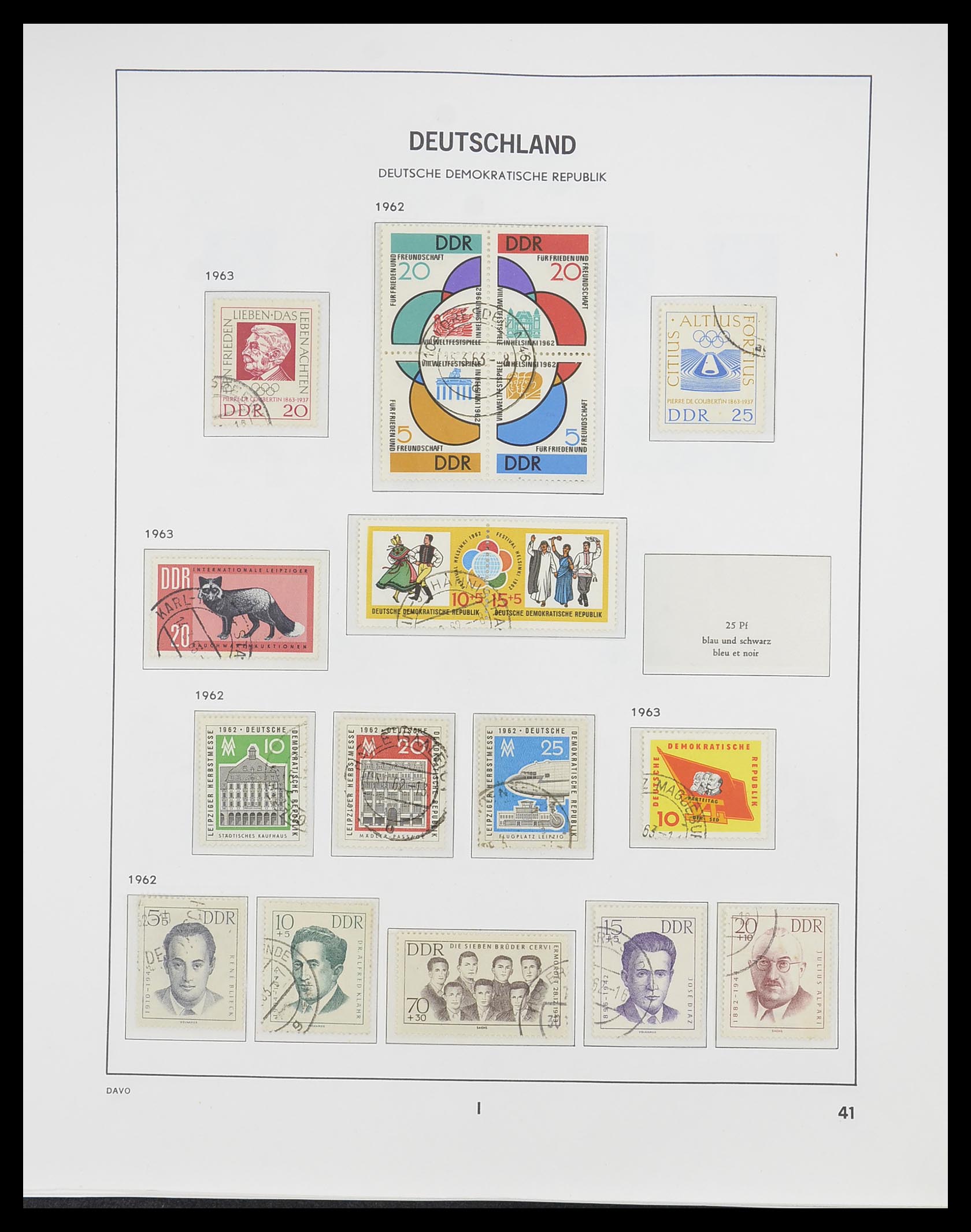 33526 095 - Stamp collection 33526 DDR 1949-1980.