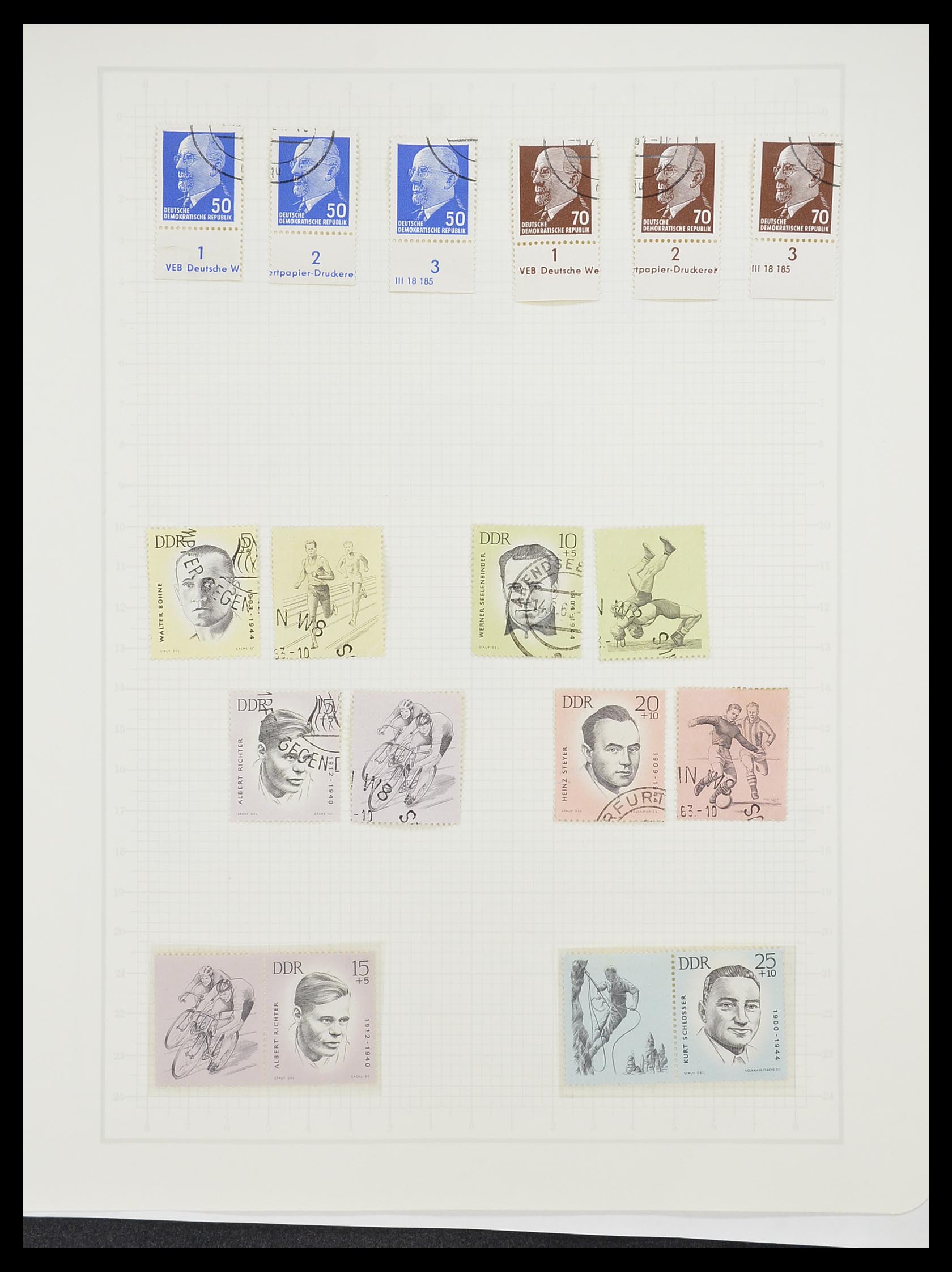 33526 097 - Stamp collection 33526 DDR 1949-1980.