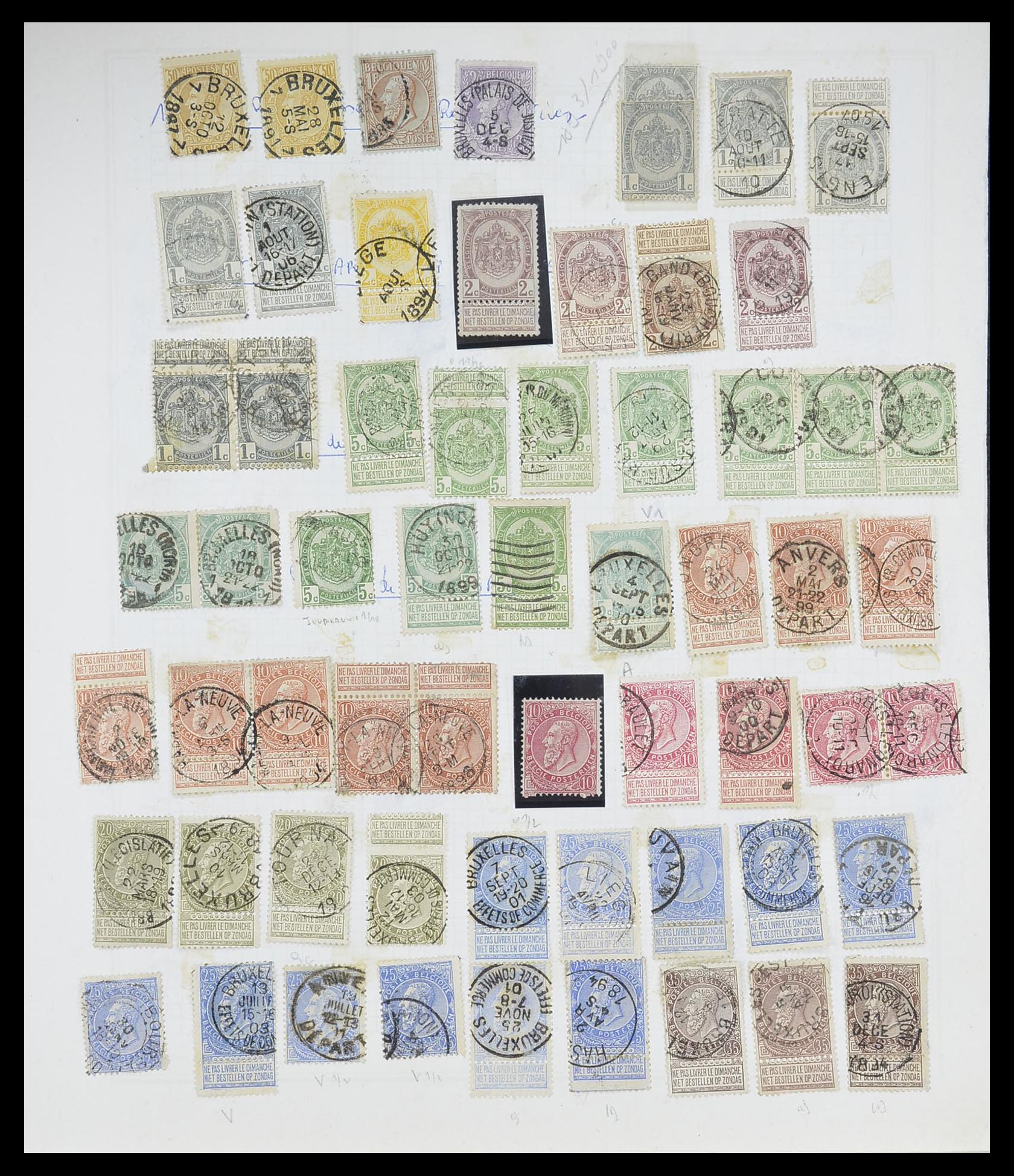 33527 001 - Postzegelverzameling 33527 Wereld 1880-1960.