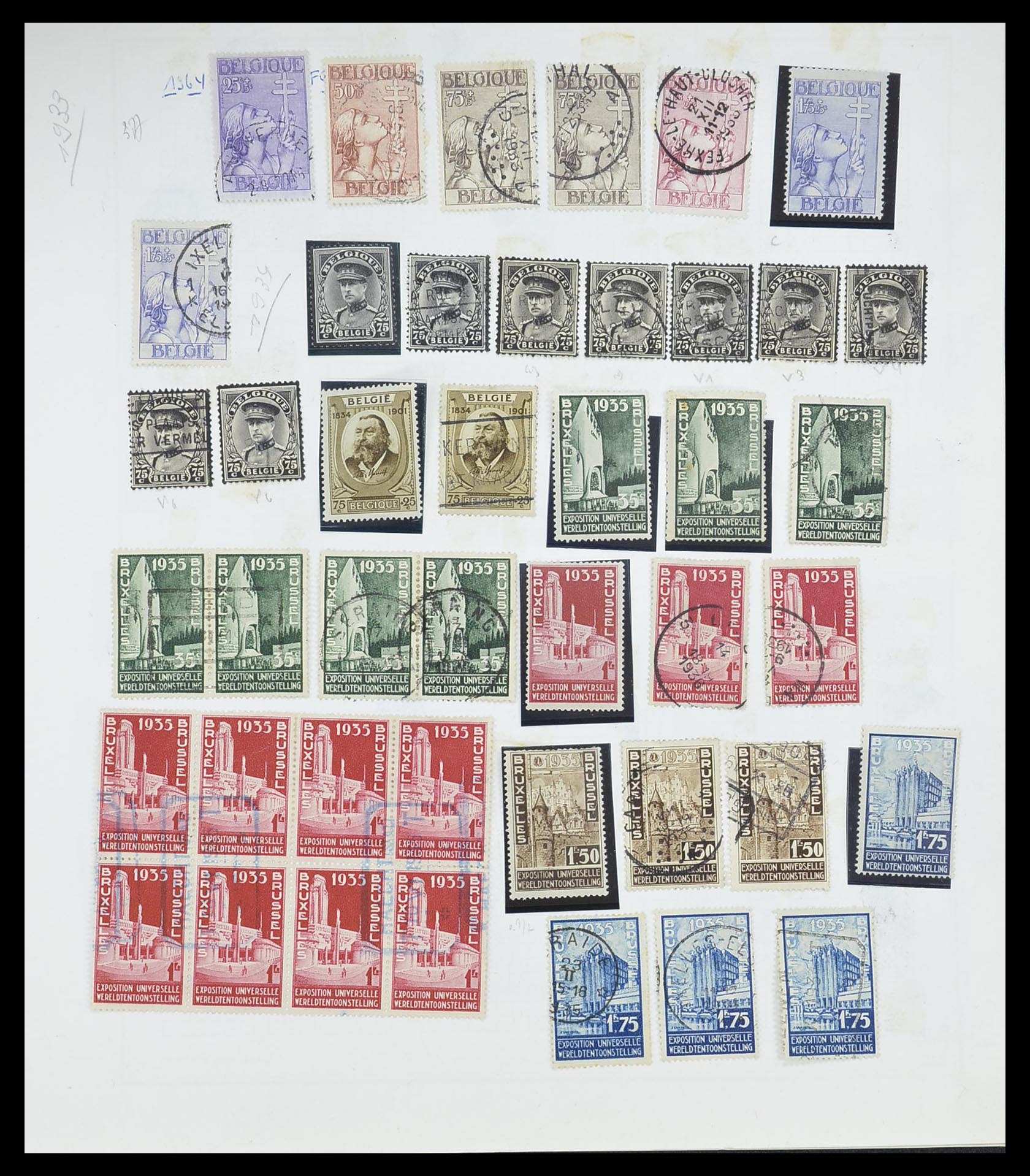 33527 020 - Postzegelverzameling 33527 Wereld 1880-1960.