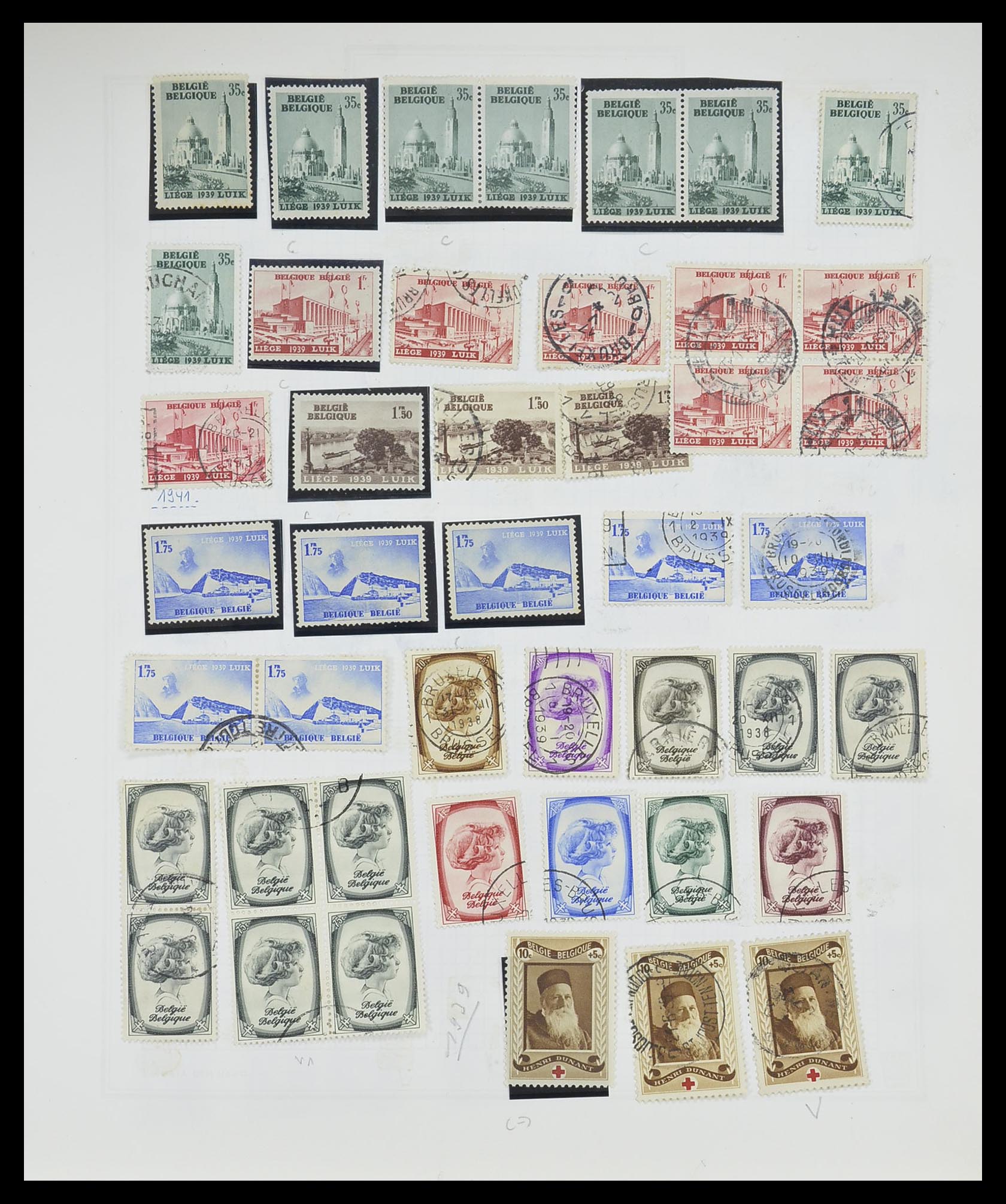 33527 033 - Postzegelverzameling 33527 Wereld 1880-1960.