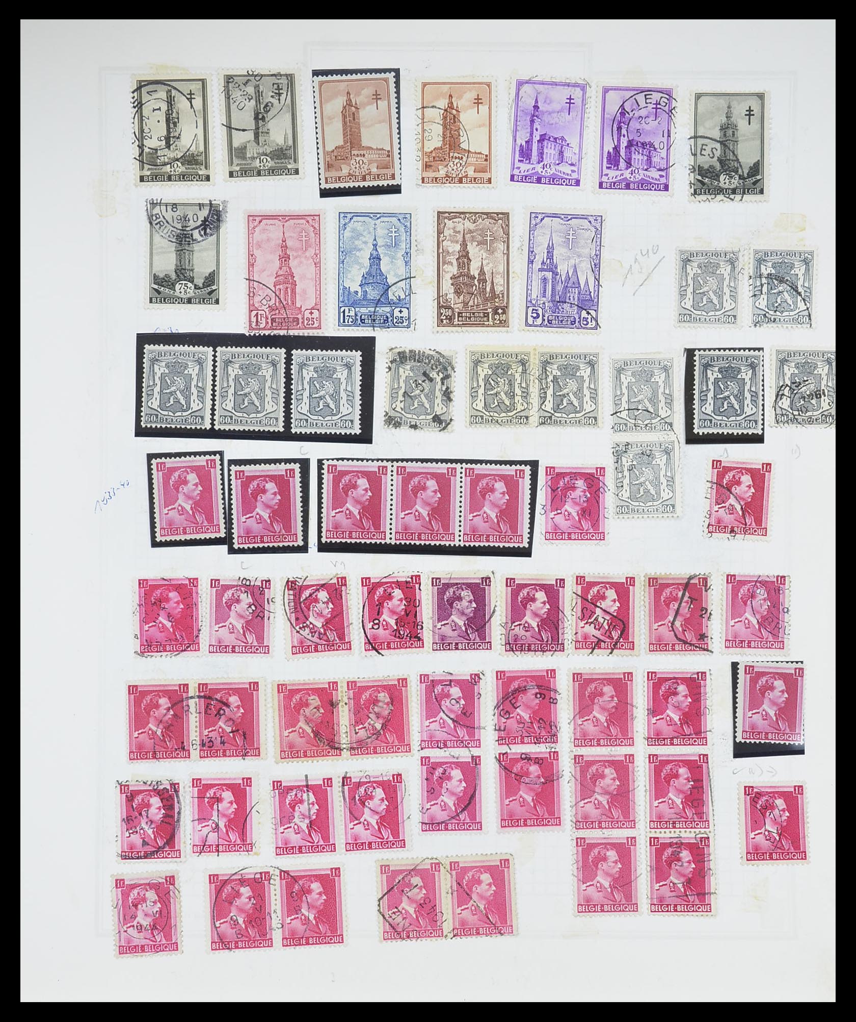 33527 034 - Postzegelverzameling 33527 Wereld 1880-1960.