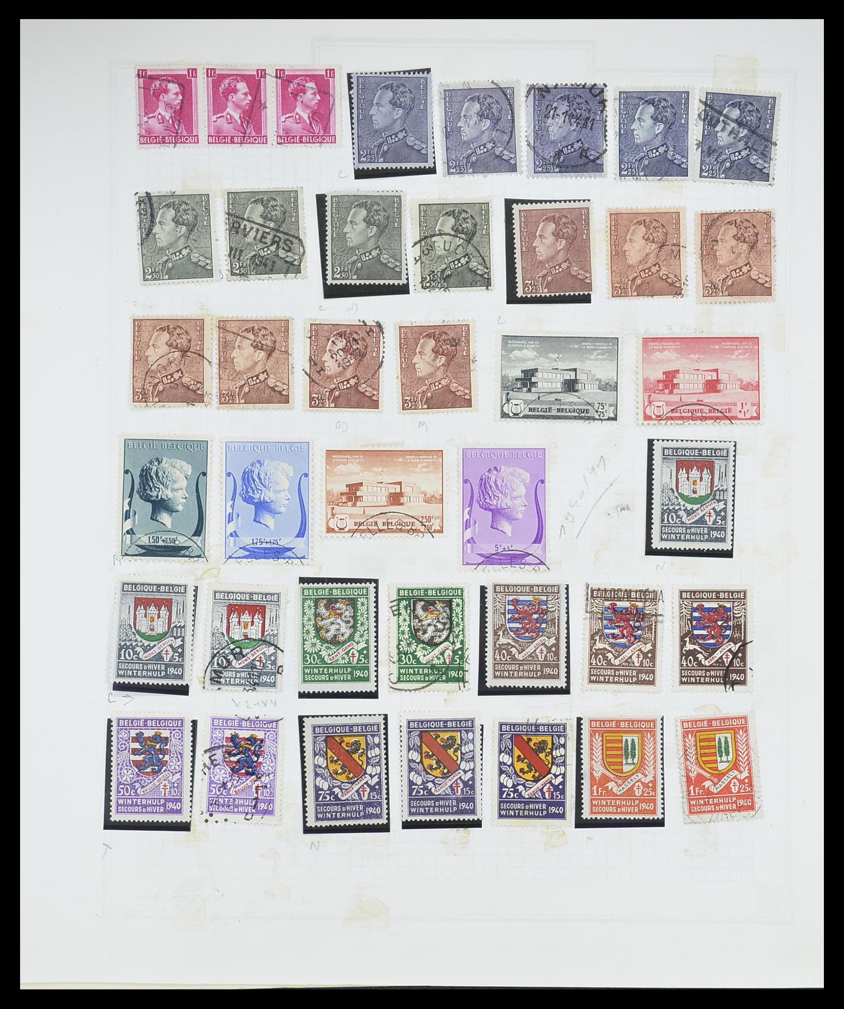 33527 035 - Postzegelverzameling 33527 Wereld 1880-1960.