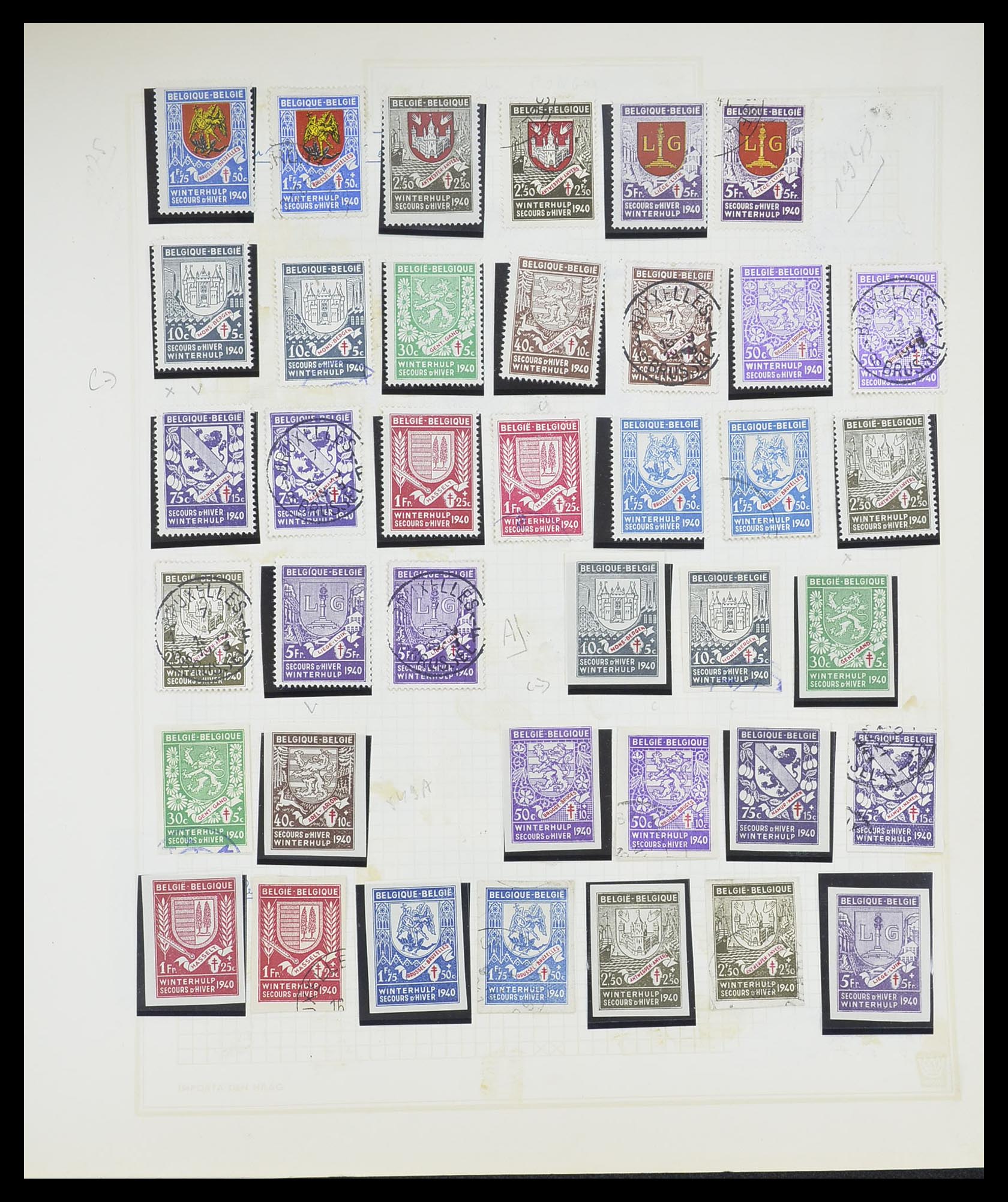 33527 036 - Postzegelverzameling 33527 Wereld 1880-1960.