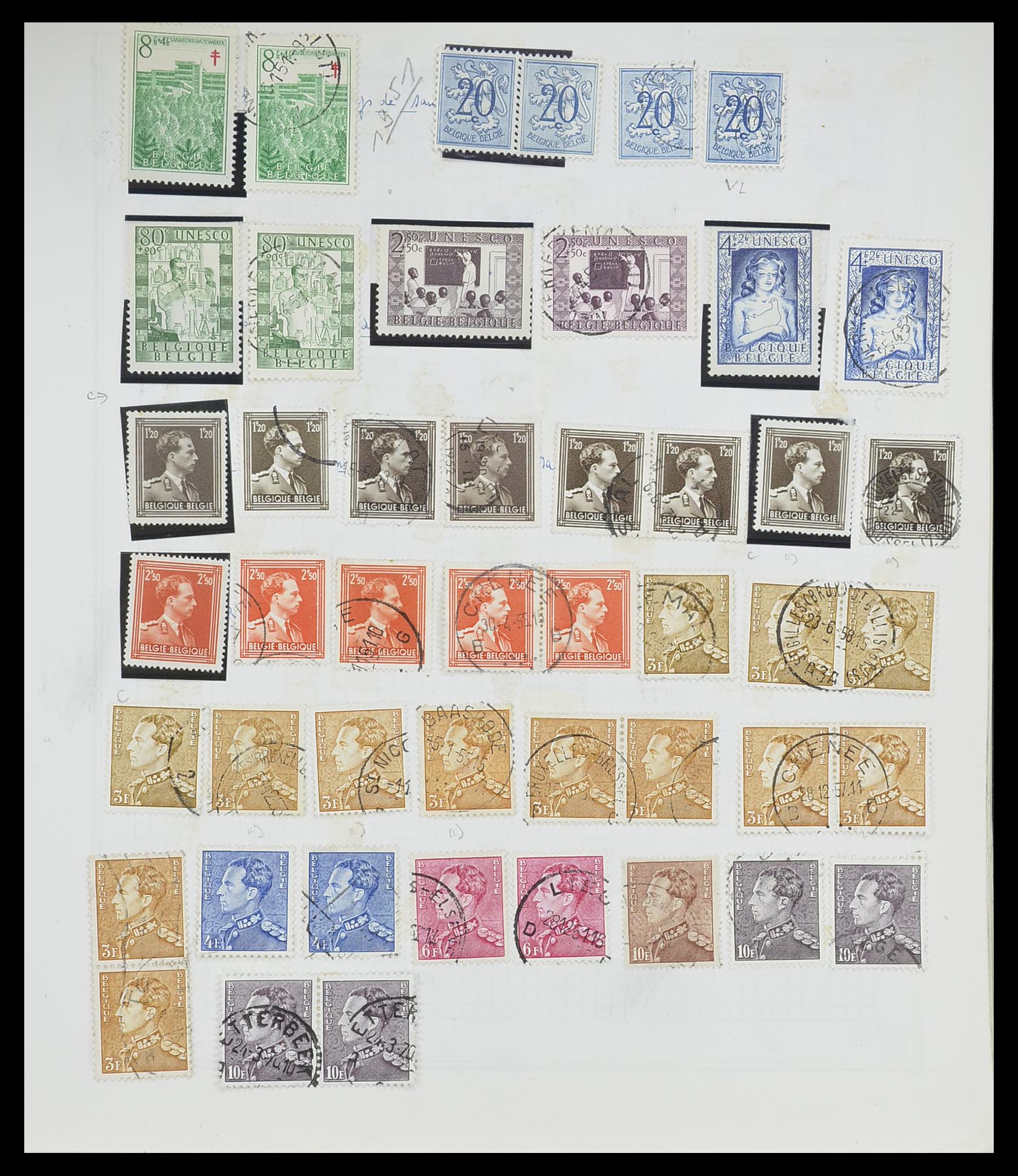 33527 060 - Postzegelverzameling 33527 Wereld 1880-1960.