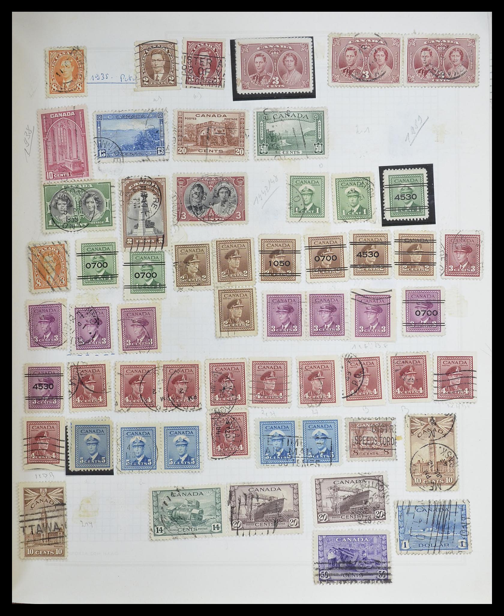 33527 763 - Postzegelverzameling 33527 Wereld 1880-1960.