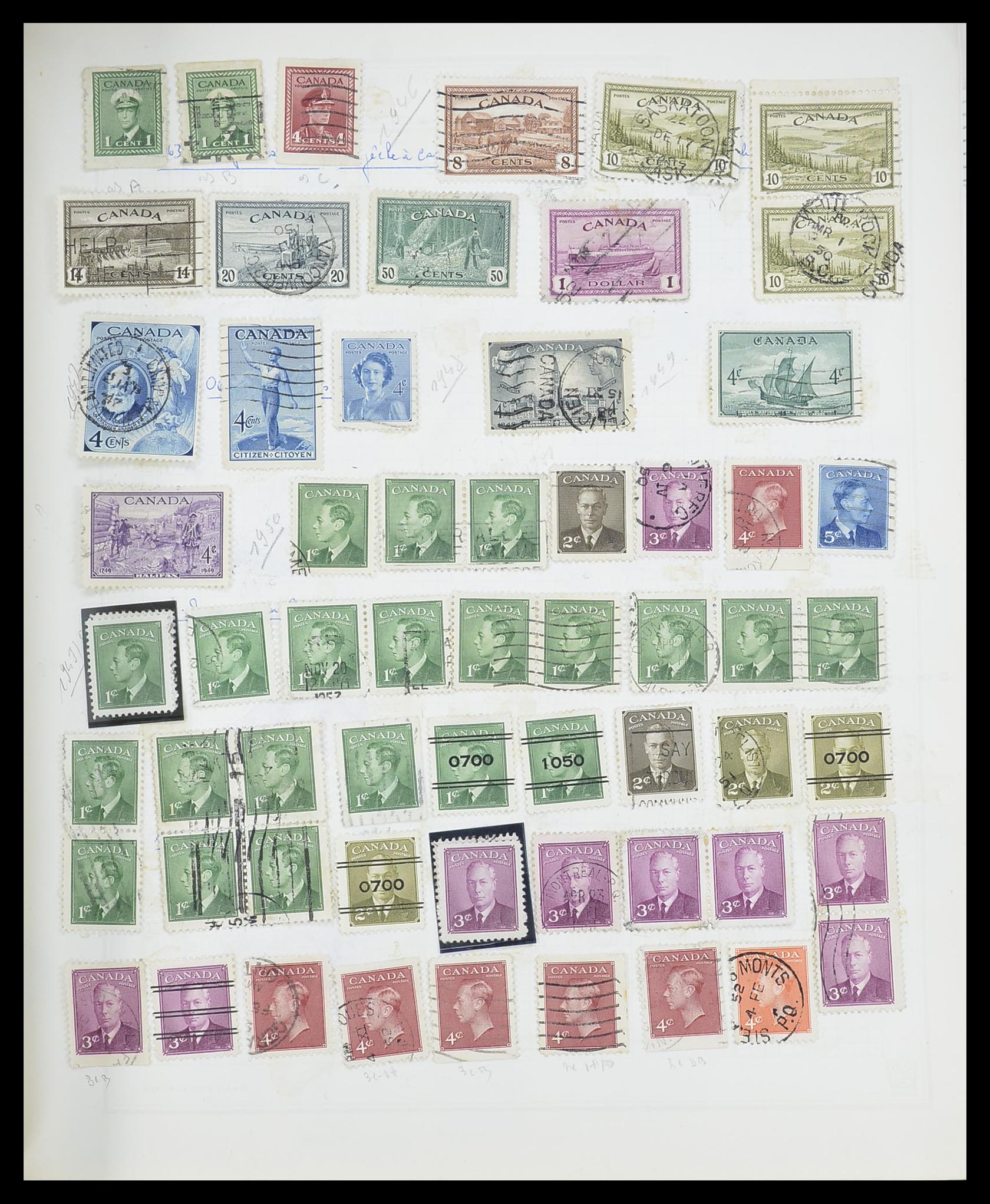 33527 764 - Postzegelverzameling 33527 Wereld 1880-1960.