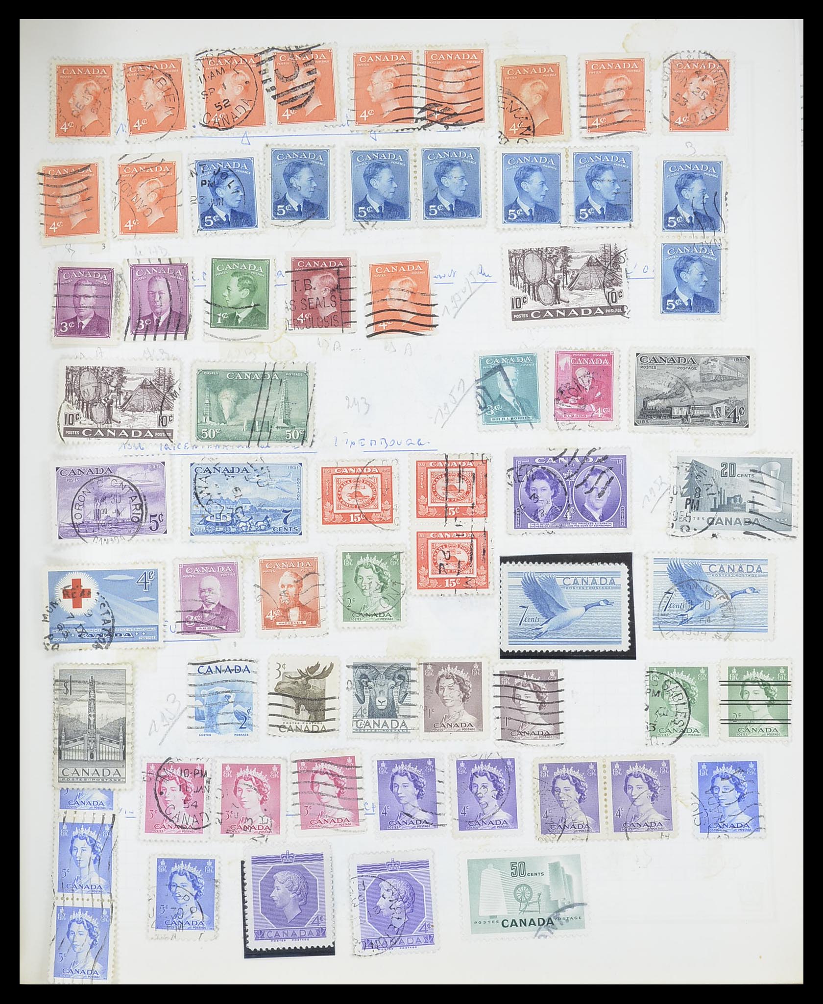 33527 765 - Postzegelverzameling 33527 Wereld 1880-1960.