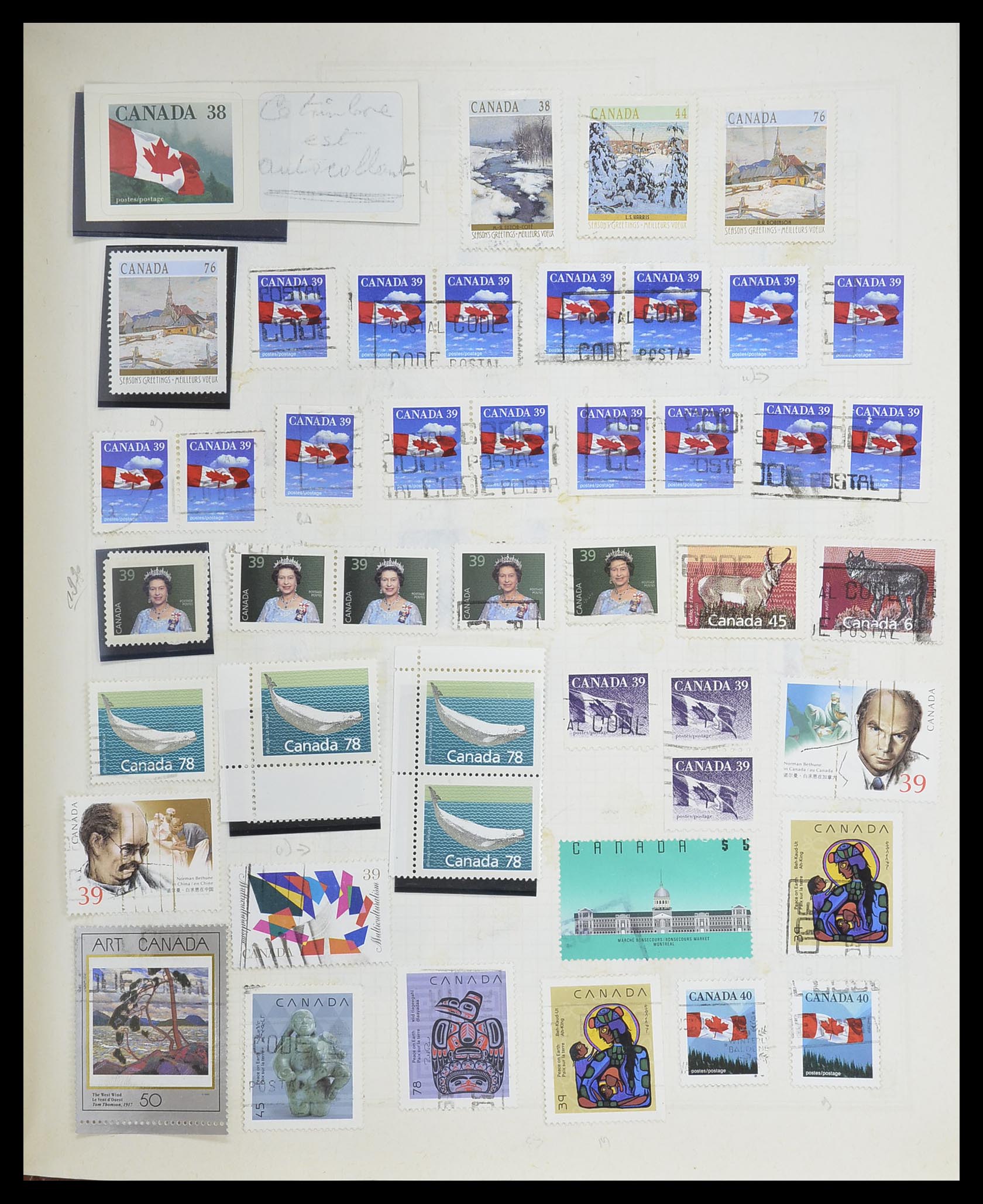 33527 793 - Postzegelverzameling 33527 Wereld 1880-1960.