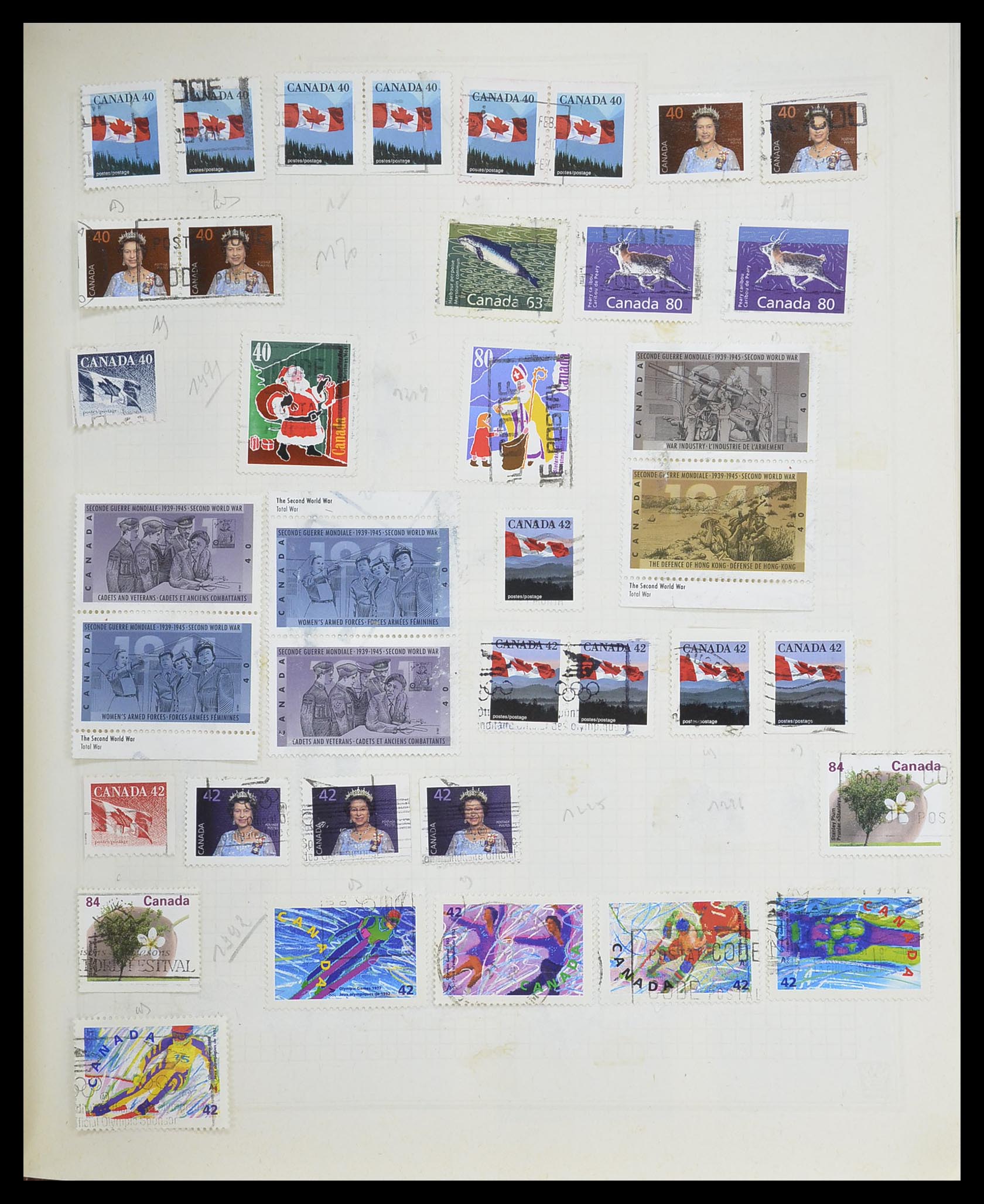 33527 794 - Postzegelverzameling 33527 Wereld 1880-1960.