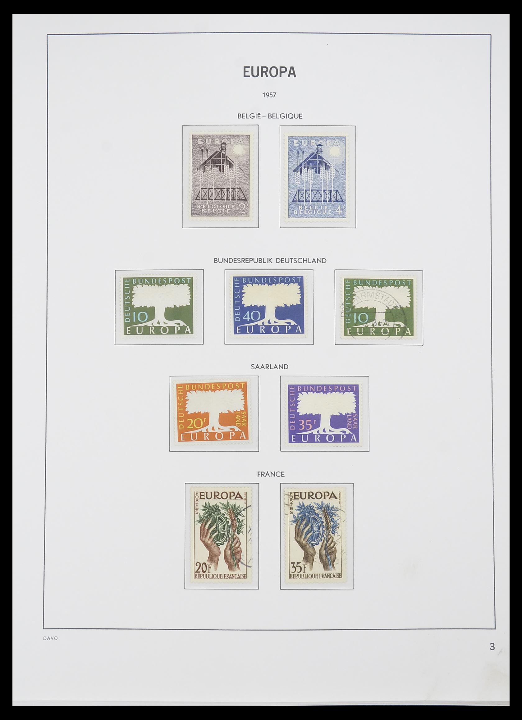 33530 003 - Postzegelverzameling 33530 Europa CEPT 1949-2013.