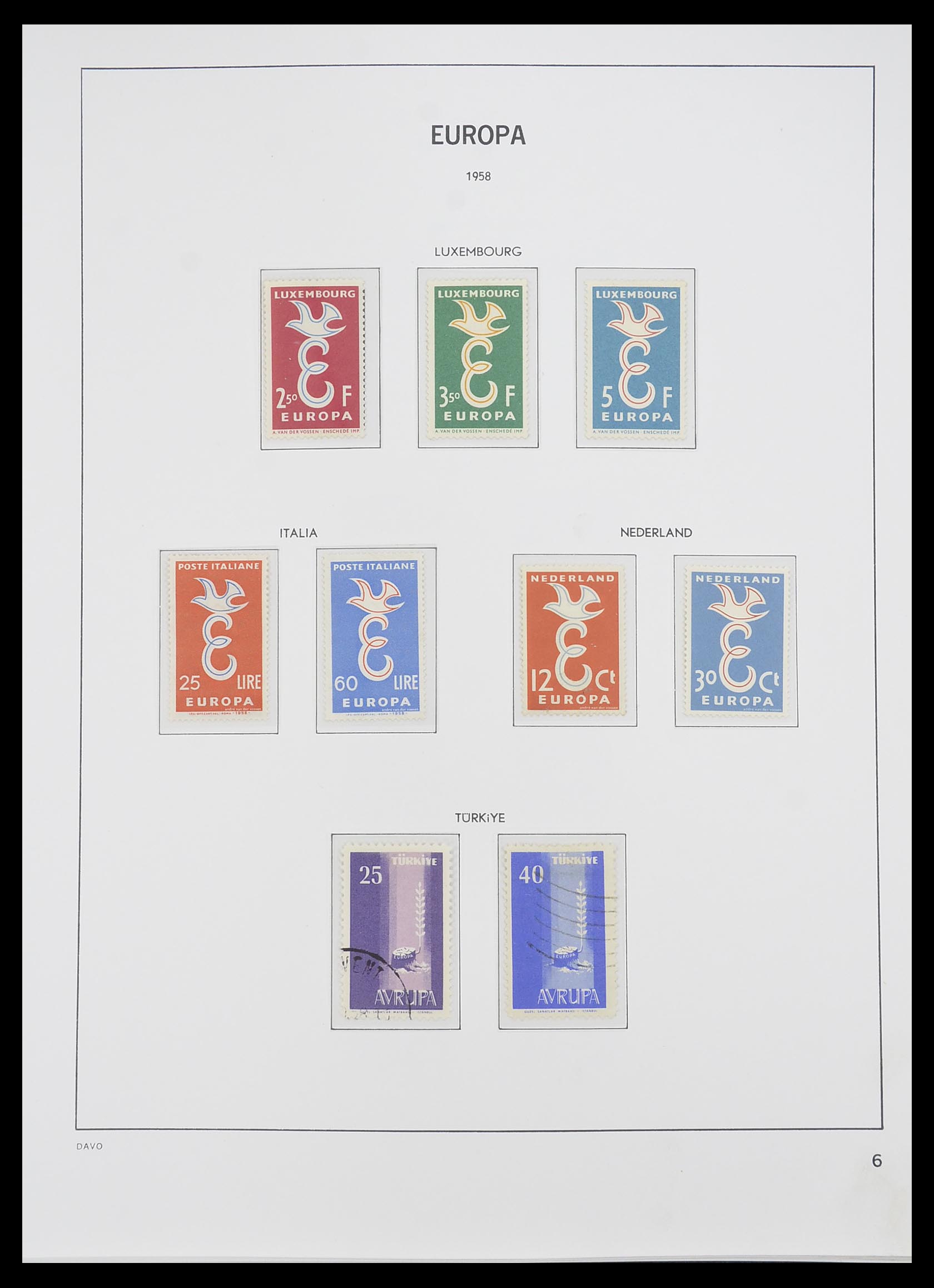 33530 006 - Postzegelverzameling 33530 Europa CEPT 1949-2013.