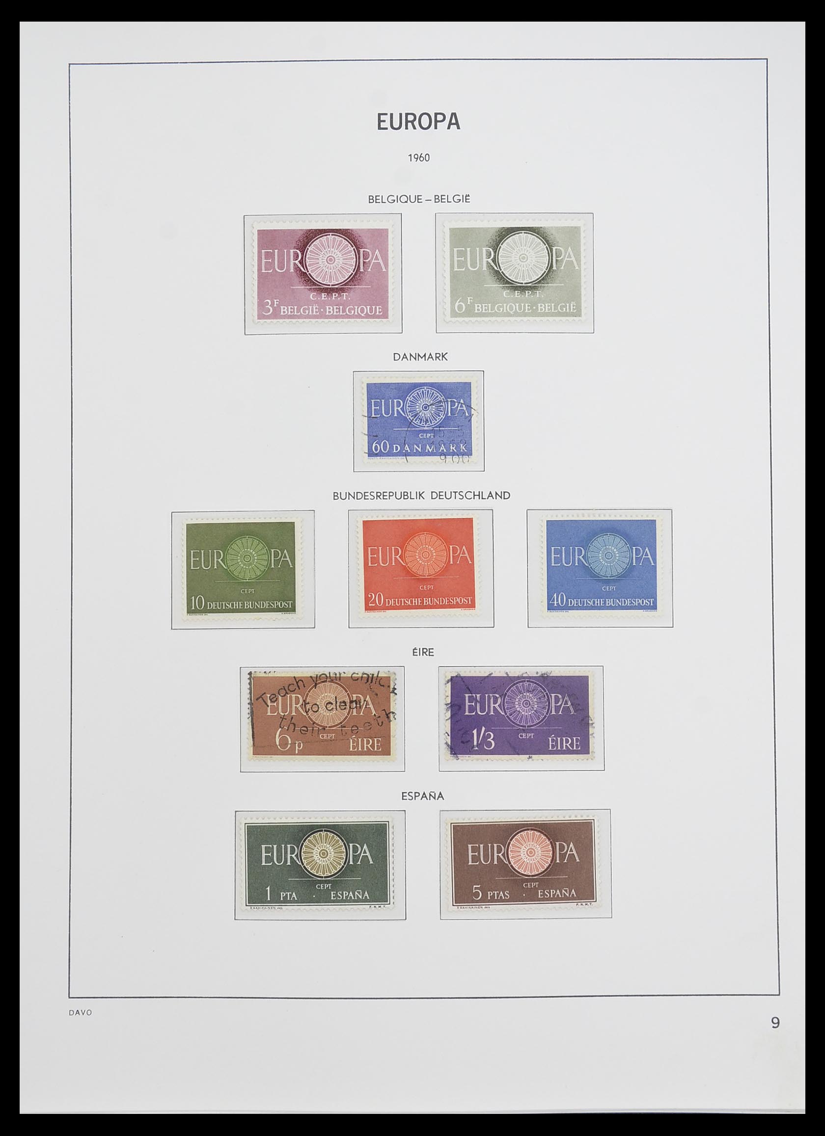 33530 009 - Postzegelverzameling 33530 Europa CEPT 1949-2013.