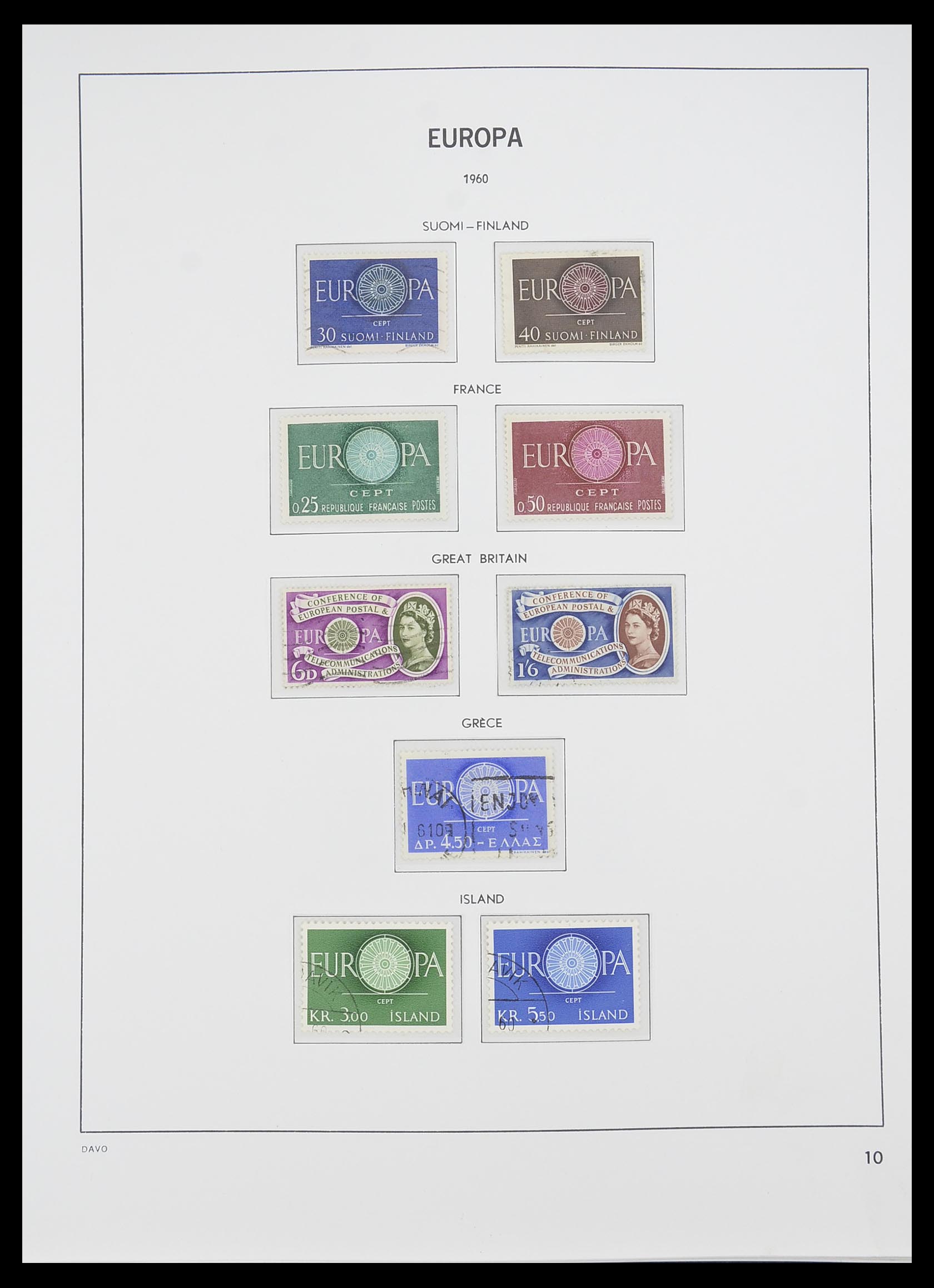 33530 010 - Postzegelverzameling 33530 Europa CEPT 1949-2013.