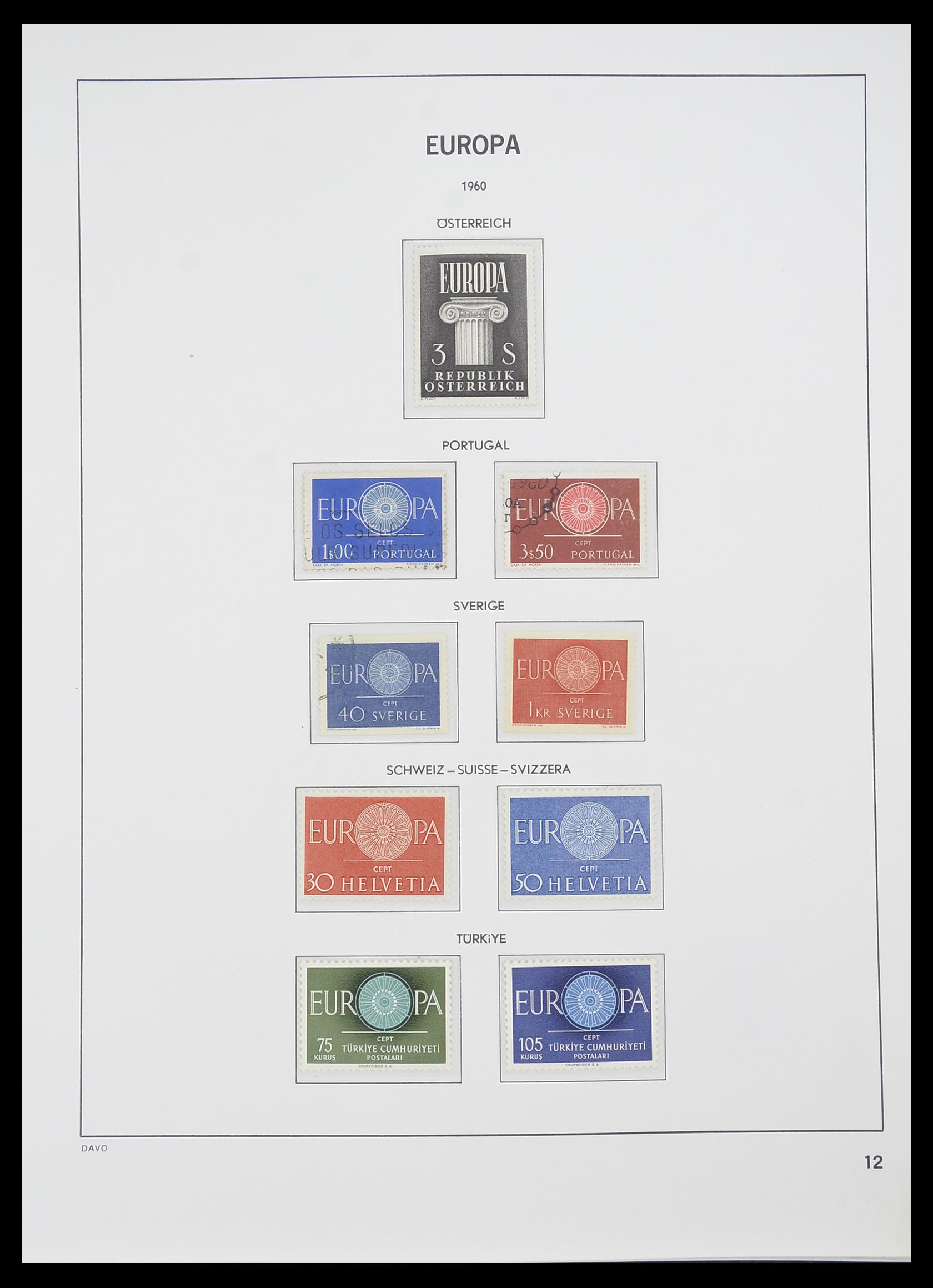 33530 012 - Postzegelverzameling 33530 Europa CEPT 1949-2013.