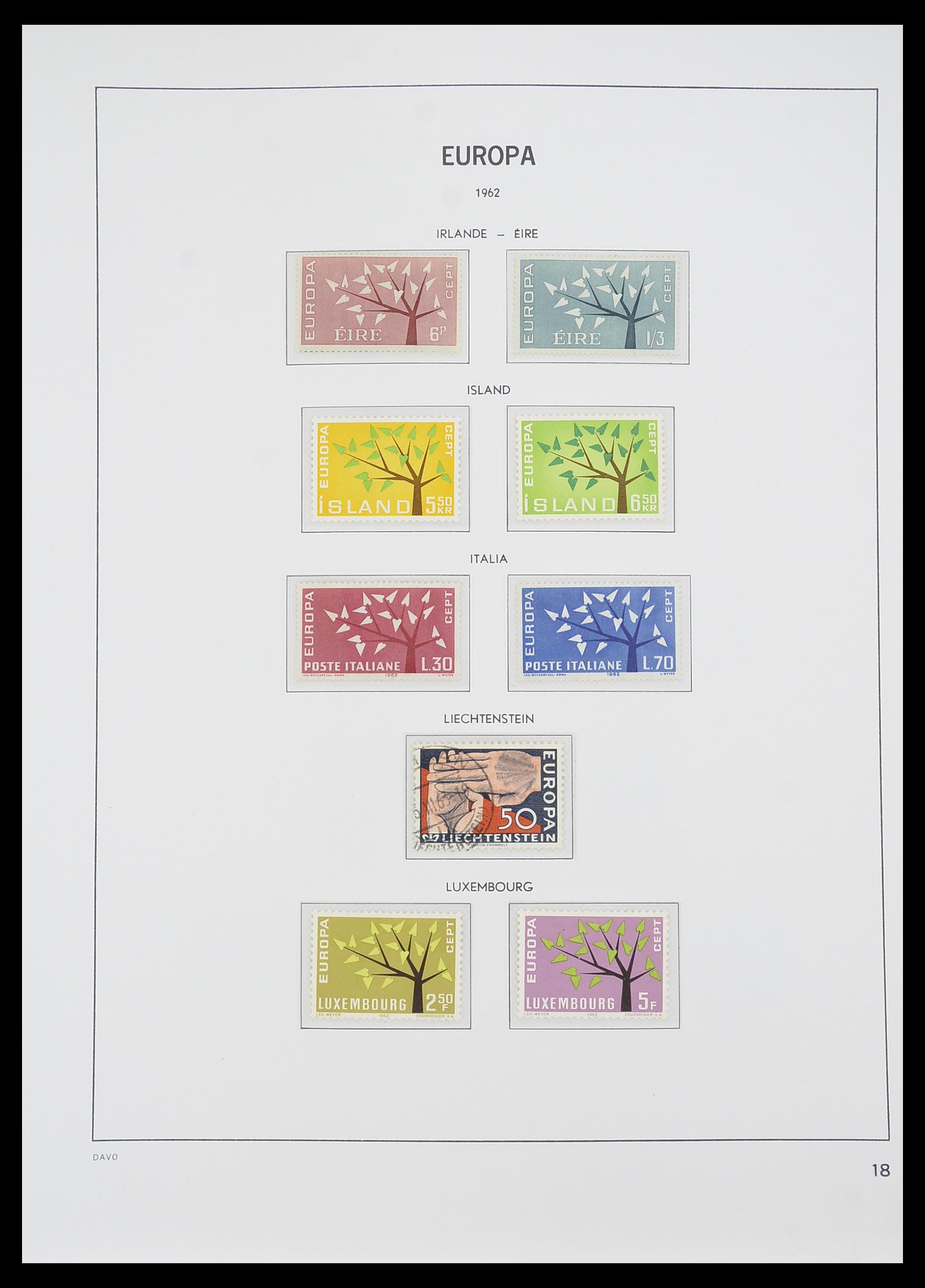 33530 018 - Postzegelverzameling 33530 Europa CEPT 1949-2013.