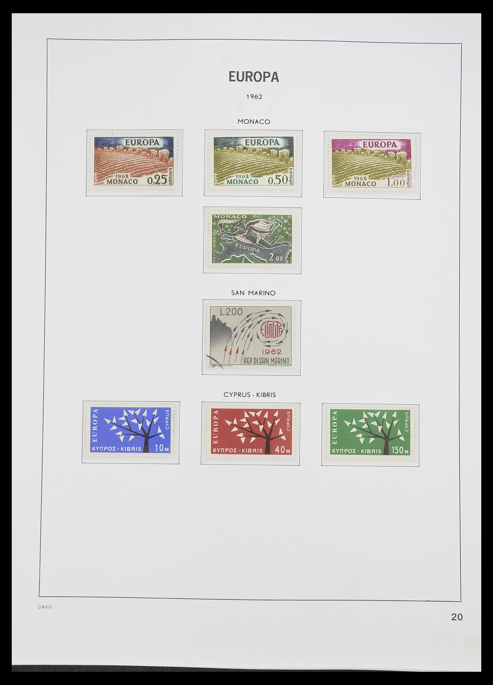 33530 020 - Postzegelverzameling 33530 Europa CEPT 1949-2013.