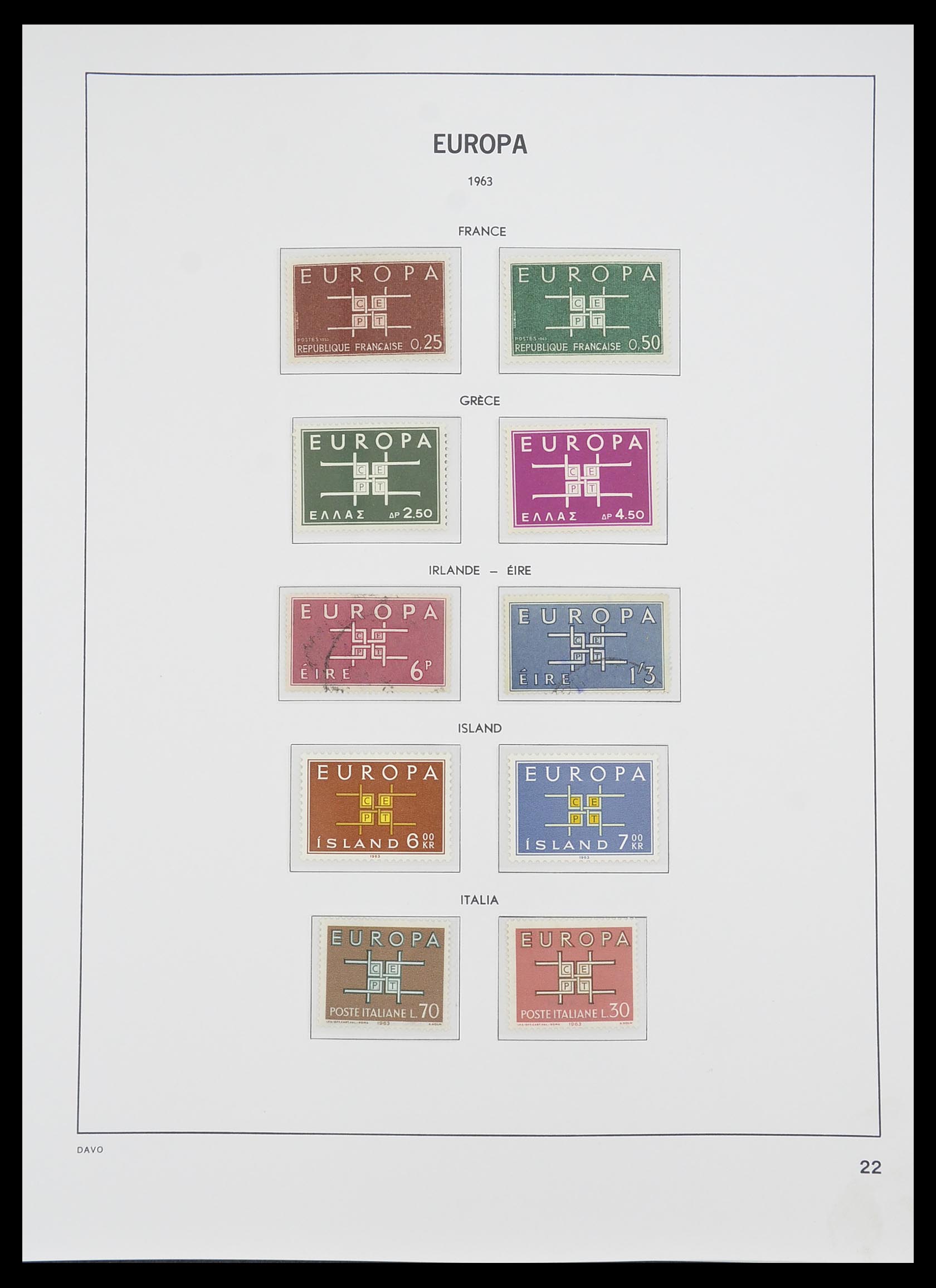 33530 022 - Postzegelverzameling 33530 Europa CEPT 1949-2013.