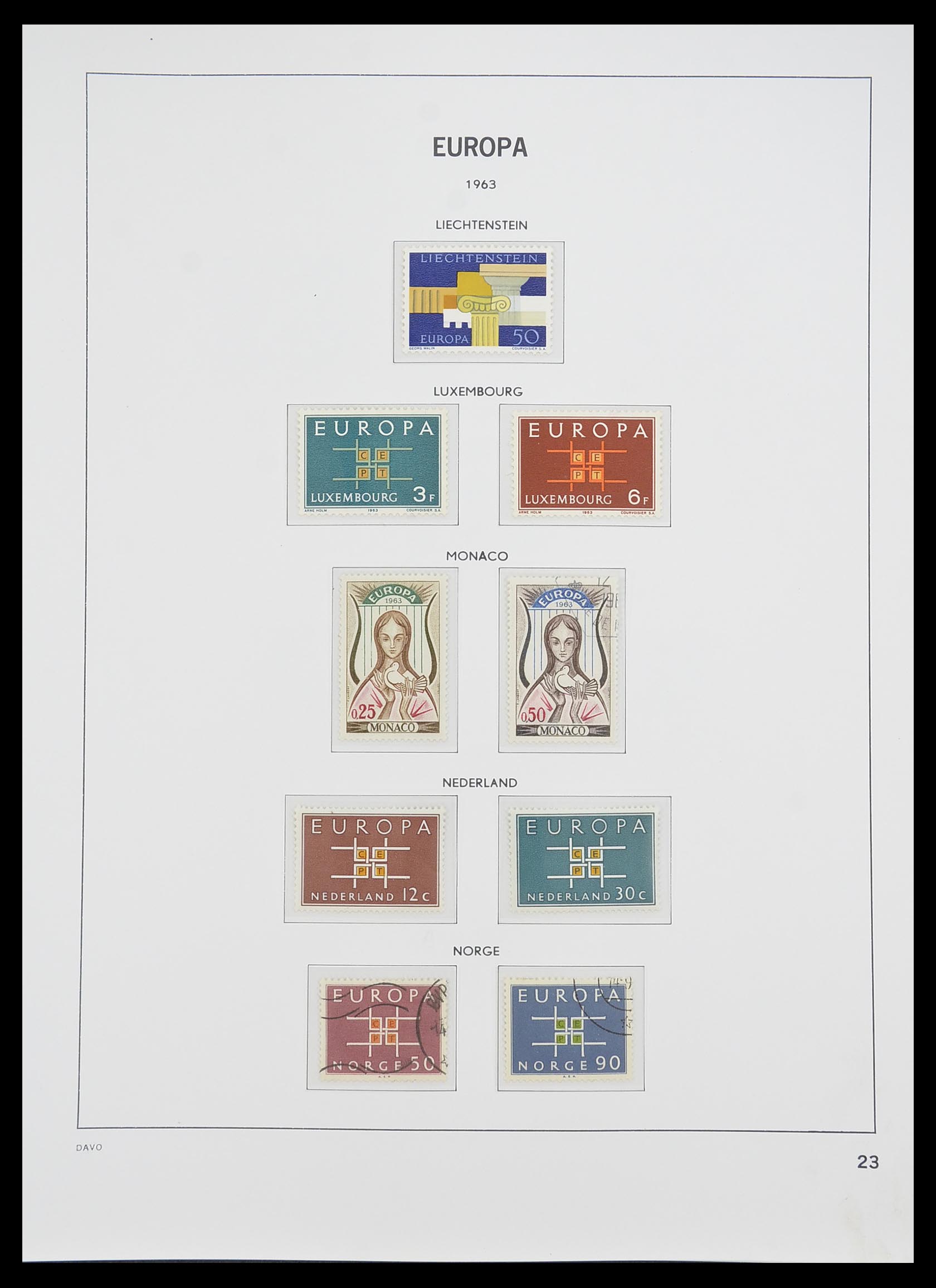 33530 023 - Postzegelverzameling 33530 Europa CEPT 1949-2013.