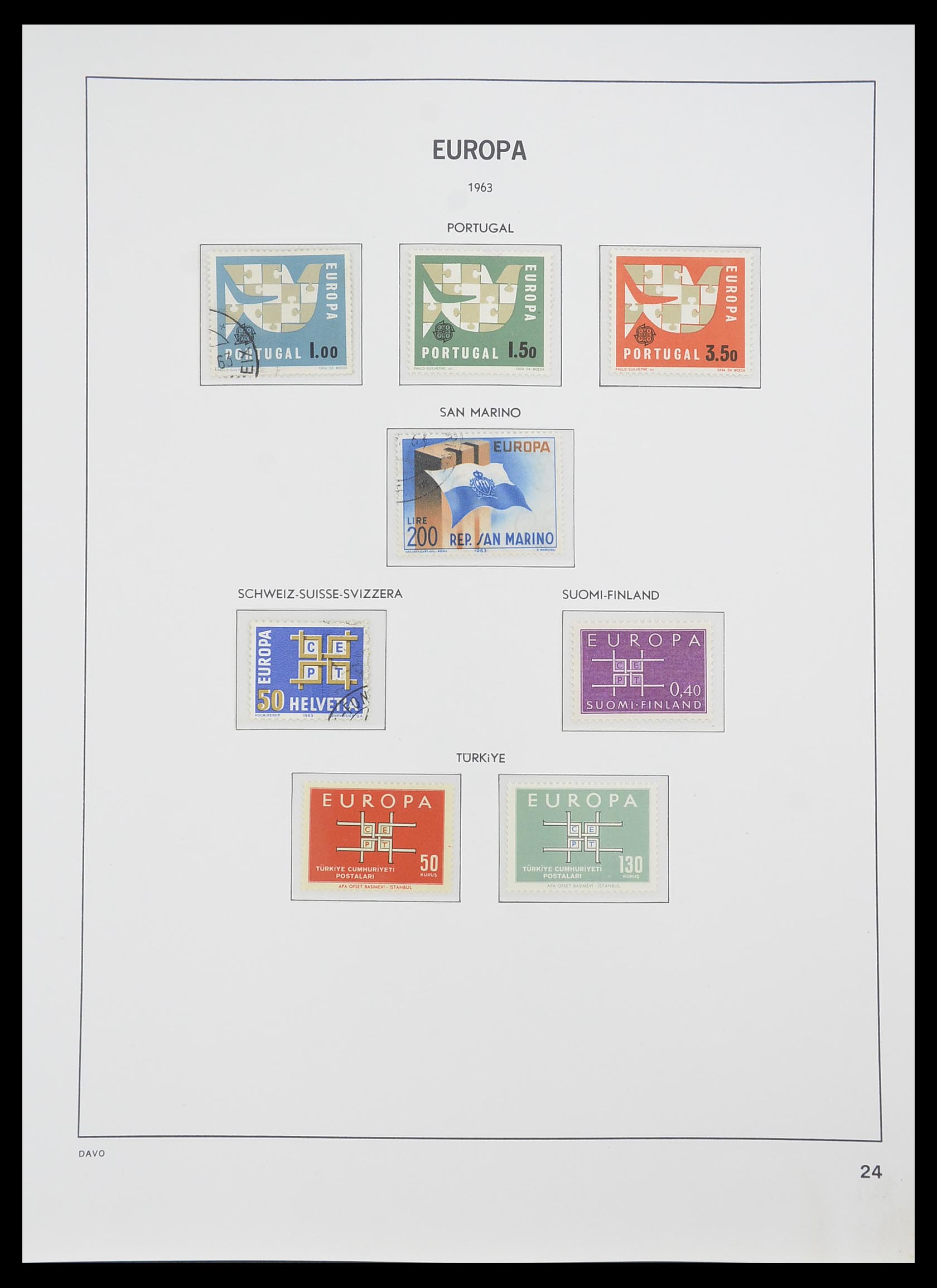 33530 024 - Postzegelverzameling 33530 Europa CEPT 1949-2013.