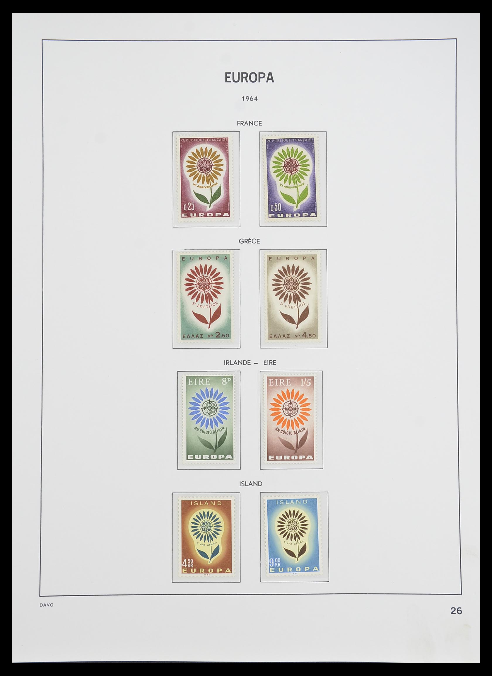 33530 026 - Postzegelverzameling 33530 Europa CEPT 1949-2013.